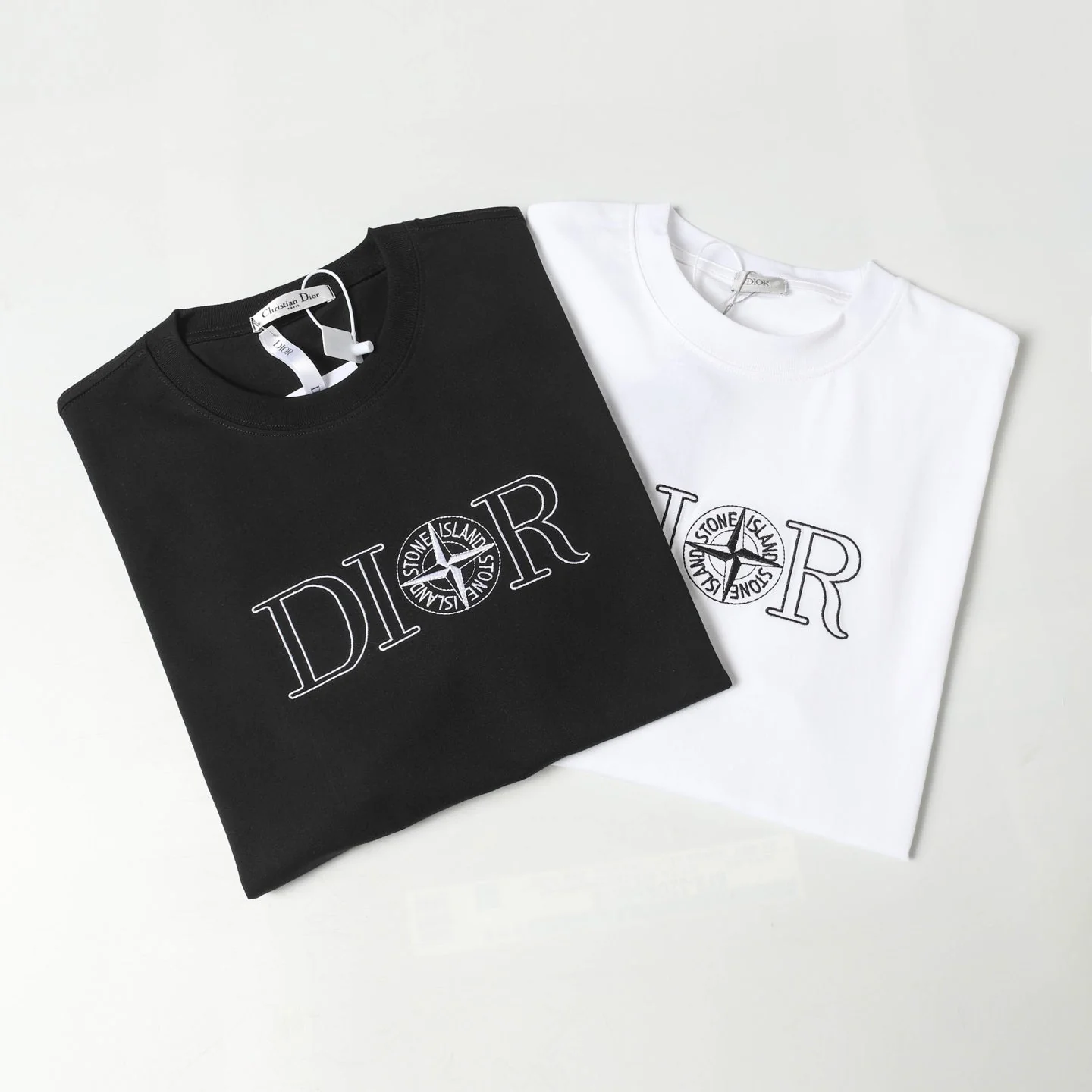 Embroidered cotton T-shirt