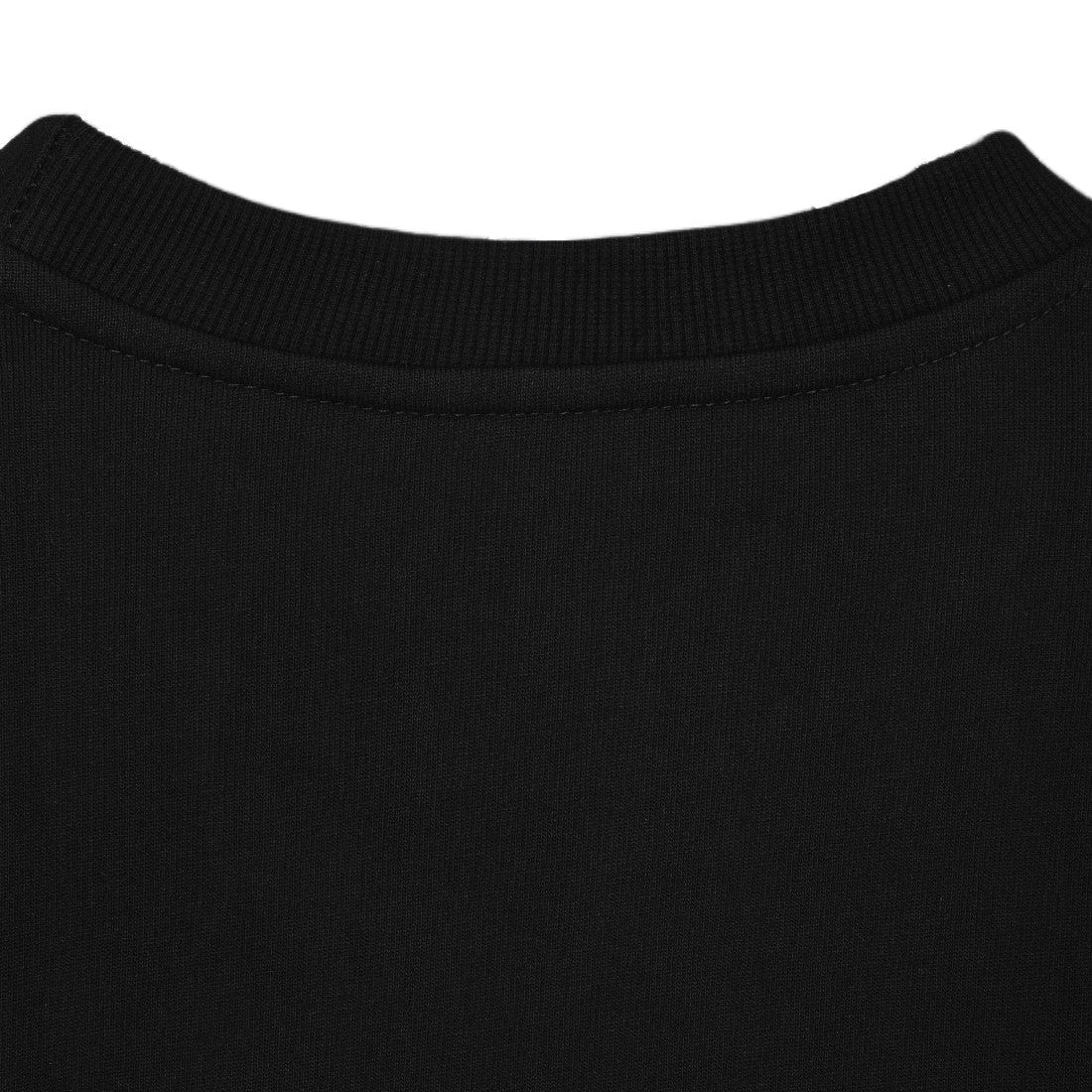 Leather Badge Back Letter Sweatshirt