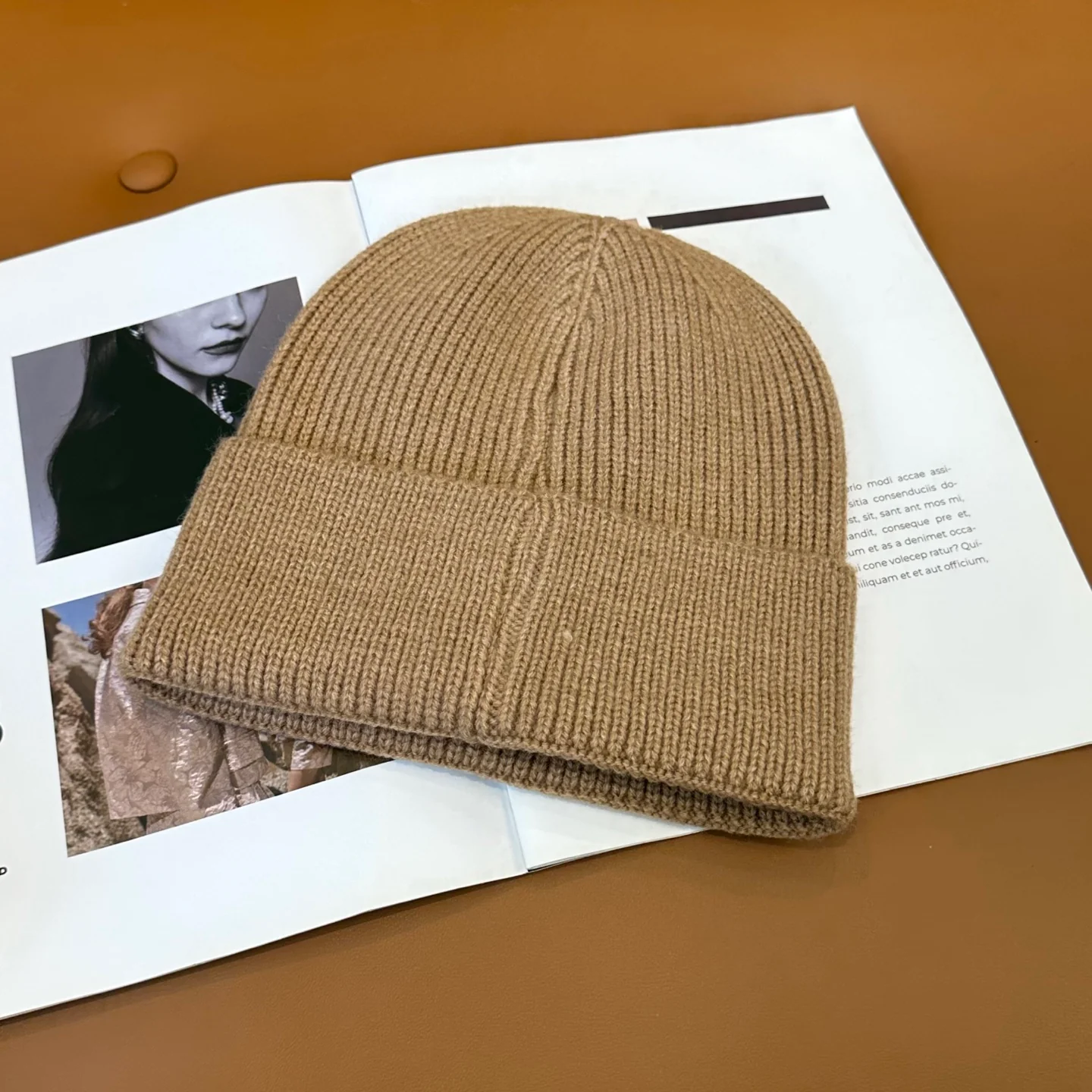 Fashionable Cashmere Knitted  Beanie