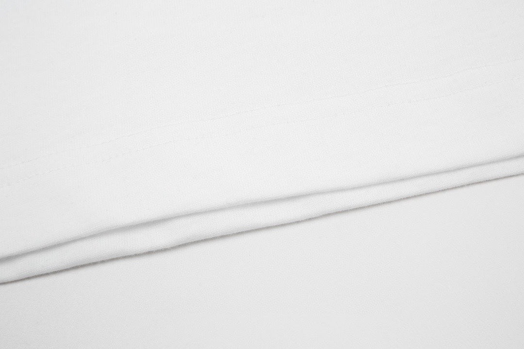 Printed lettering cotton T-shirt