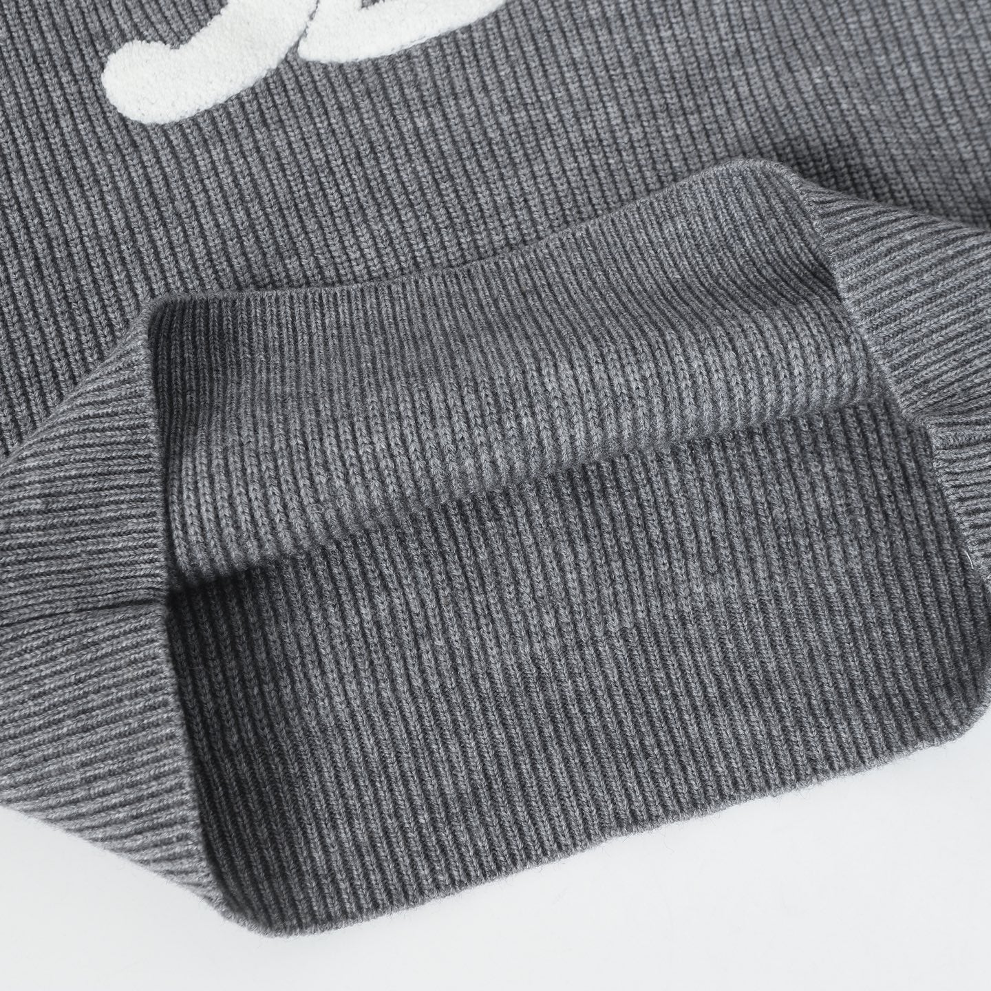 Jacquard-knit cashmere sweatshirt