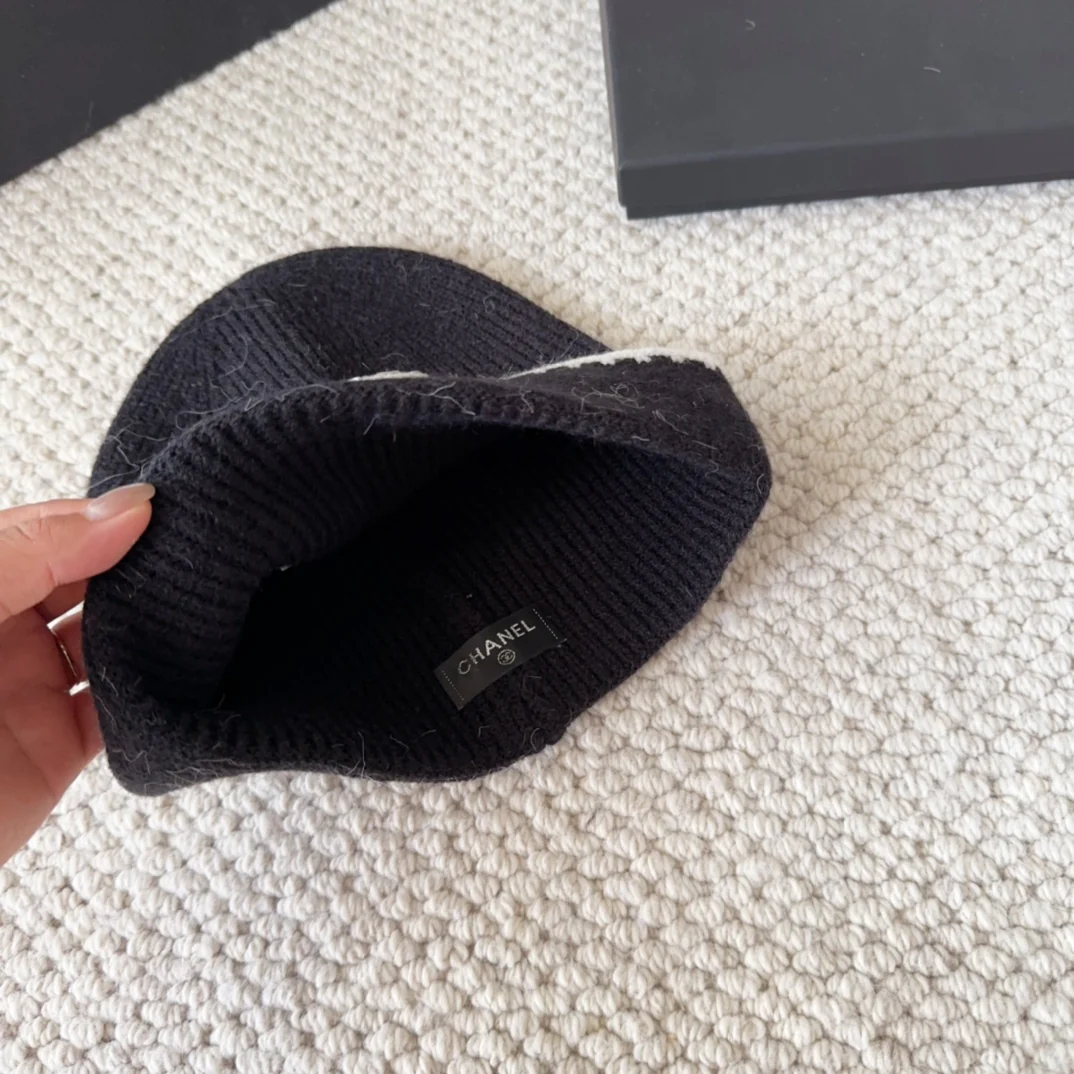 Embroidered Wool Knit Beanie