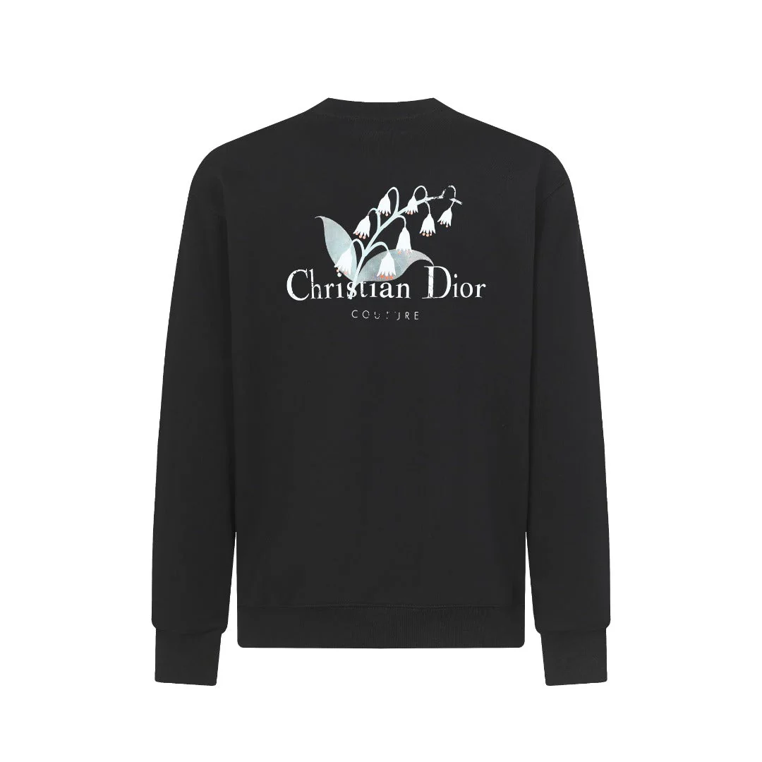 Knitted printed sweatshirt