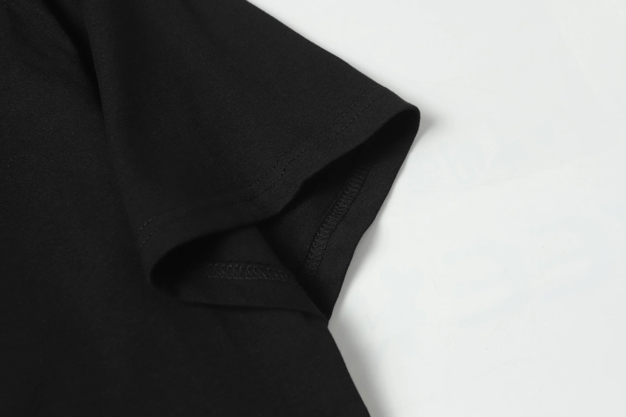 Fleece collar cotton T-shirt