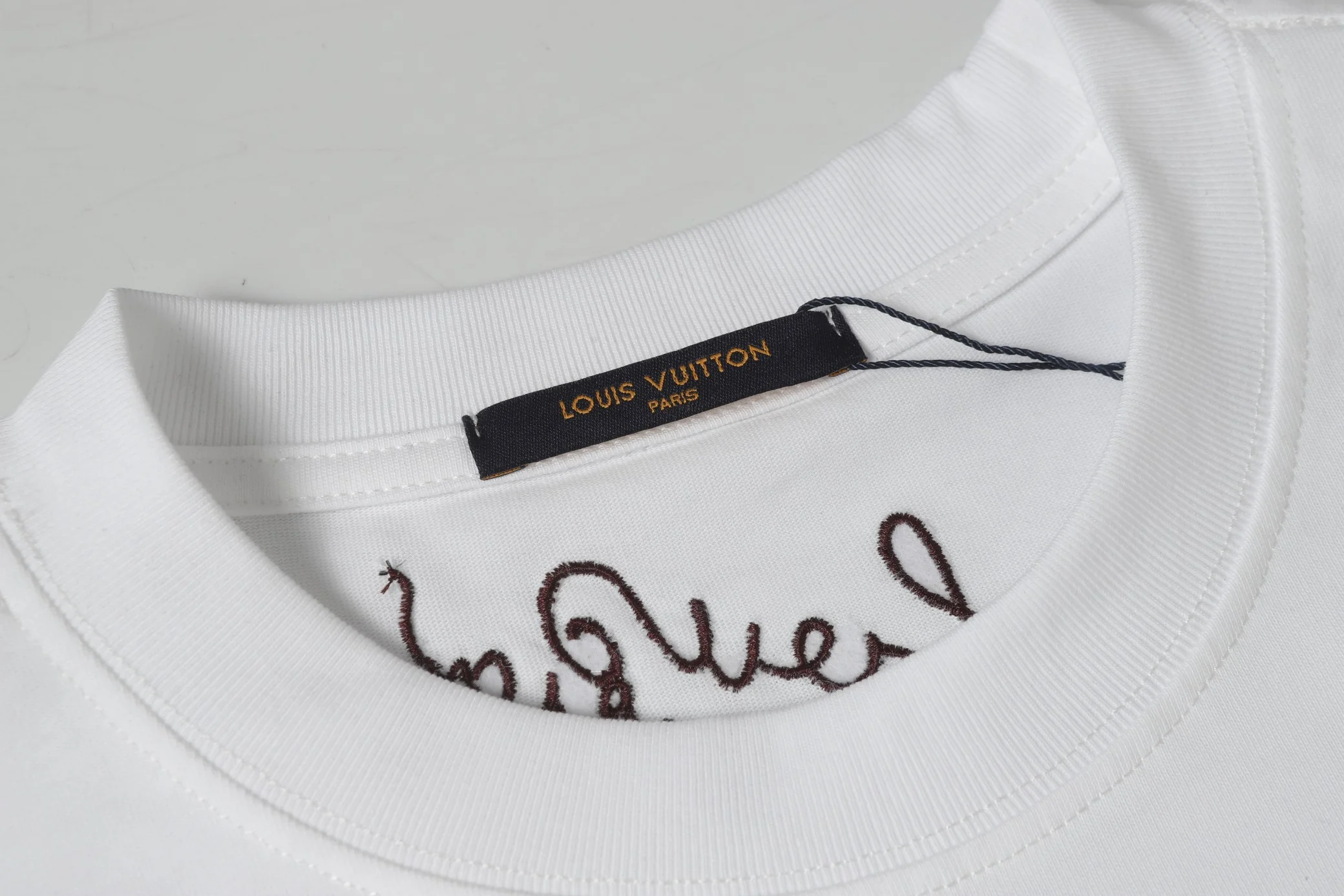 Embroidered cotton T-shirt