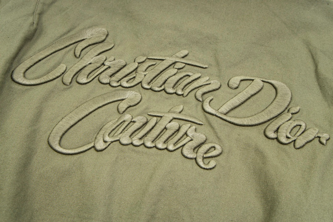 Double-sided embroidered bomber jacket