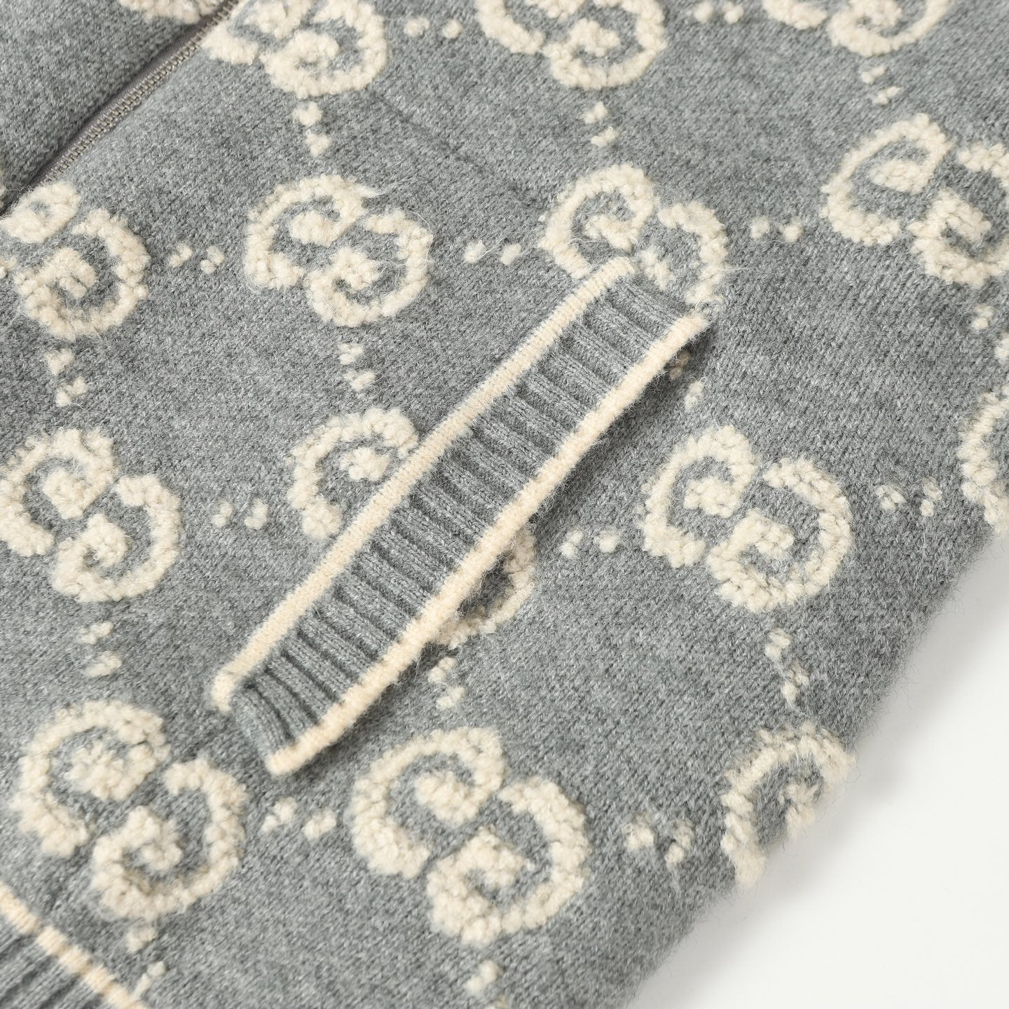 jacquard knit cardigan sweater