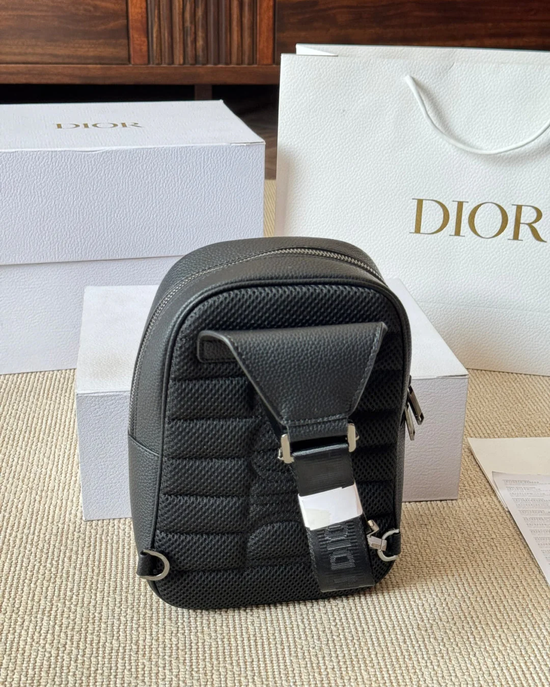 Men's Embossed Chest Bag