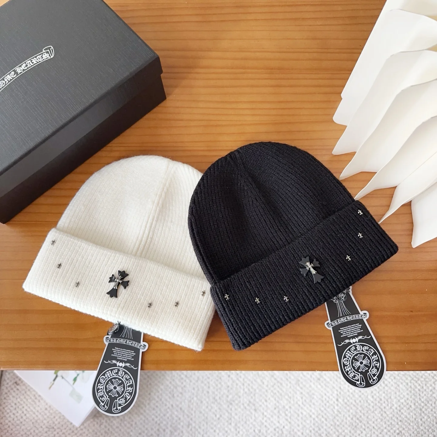 Metal Monogram Cashmere Knitted  Beanie