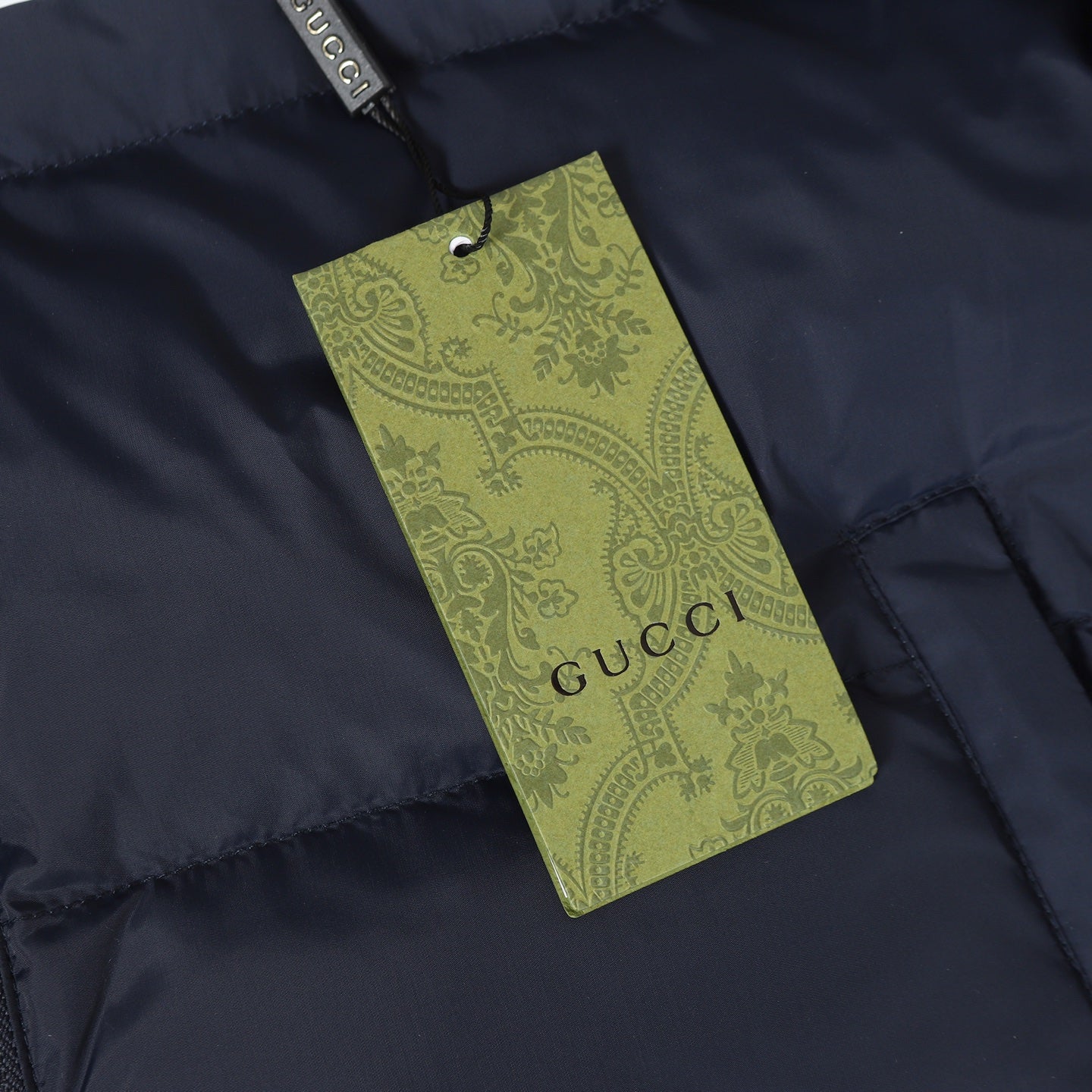 Printed hooded down jacket