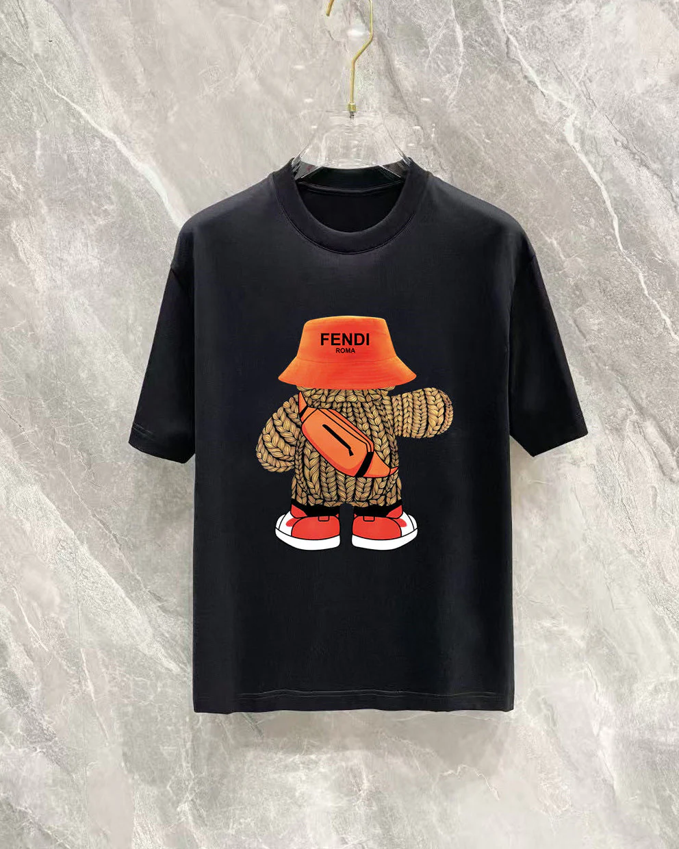 Cartoon Print Cotton T-Shirt