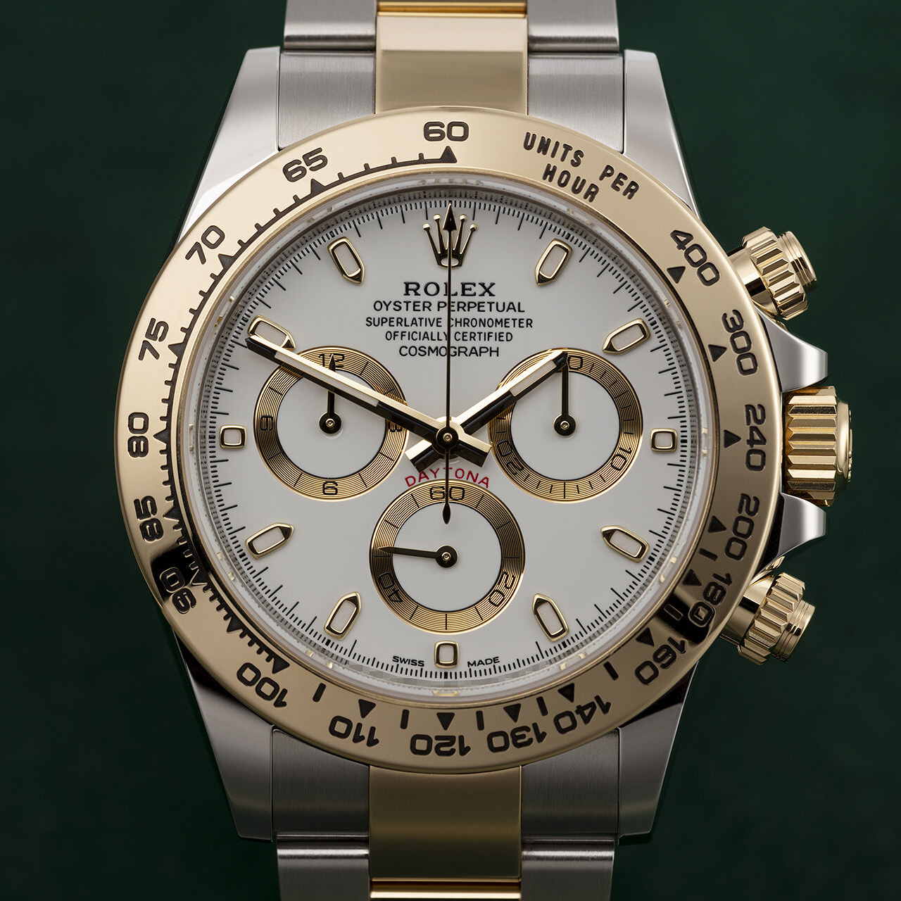 Daytona Steel & Gold White Dial 116503