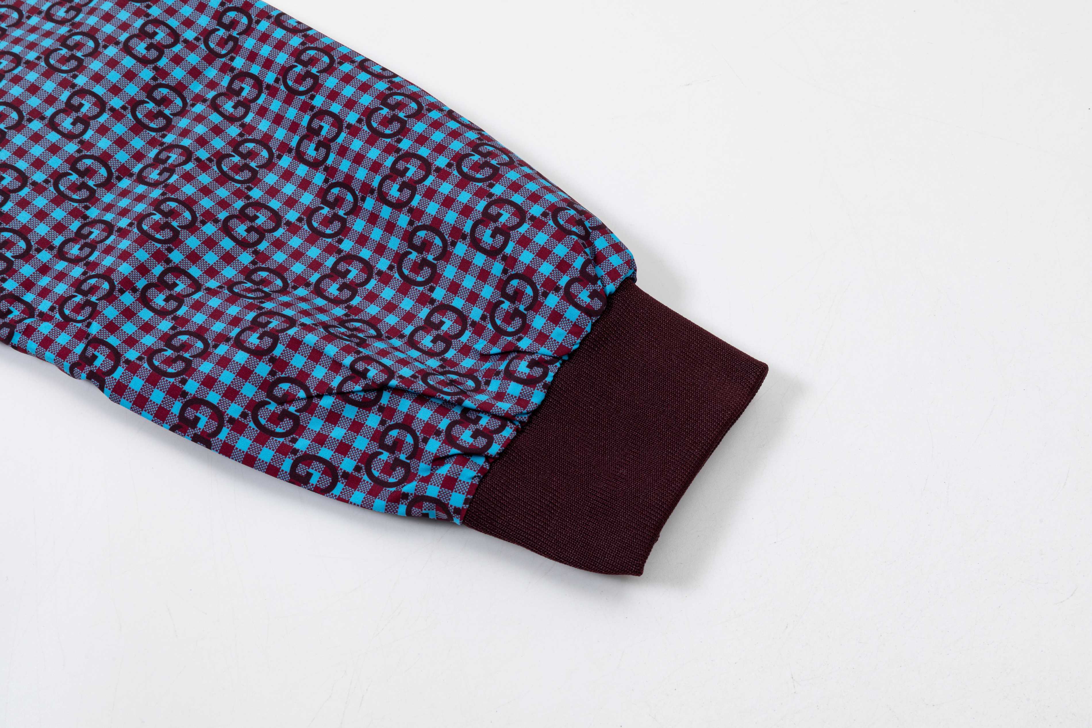 Satin jacquard baseball jacket