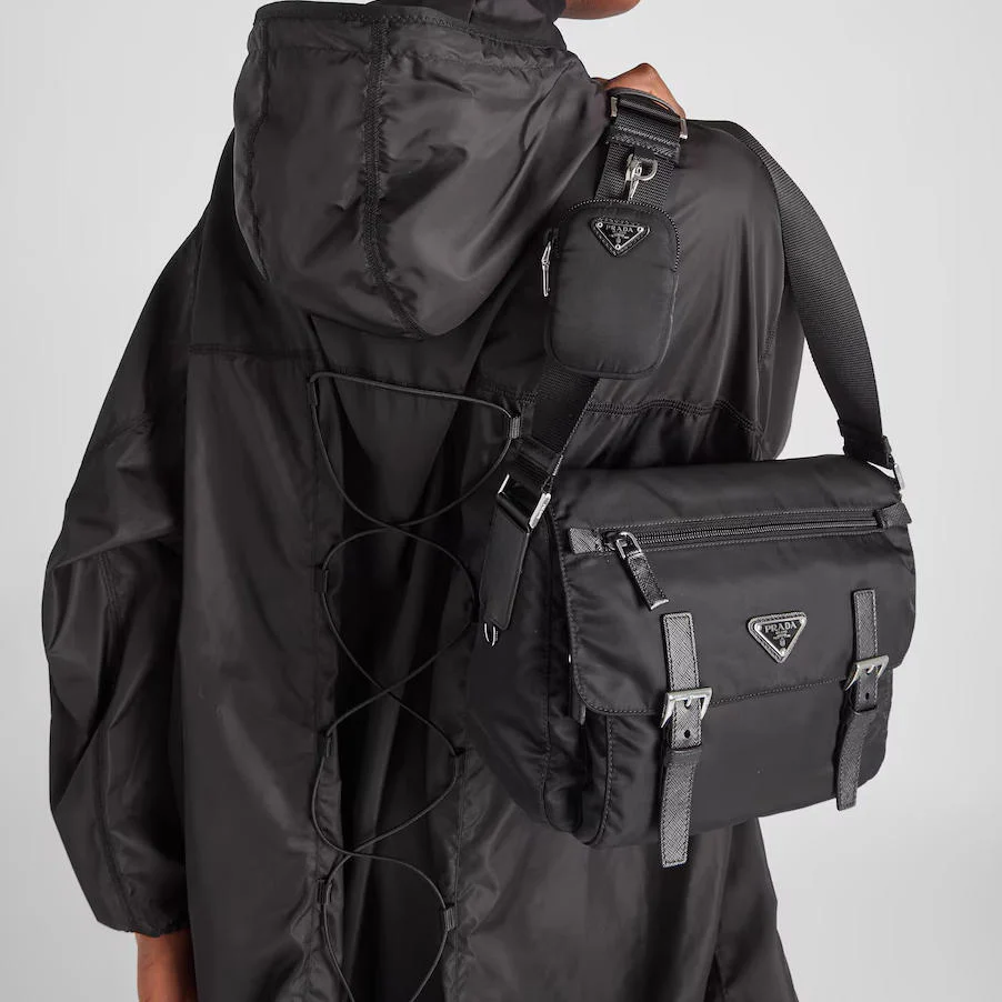 Unisex Recycled Nylon Crossbody Bag