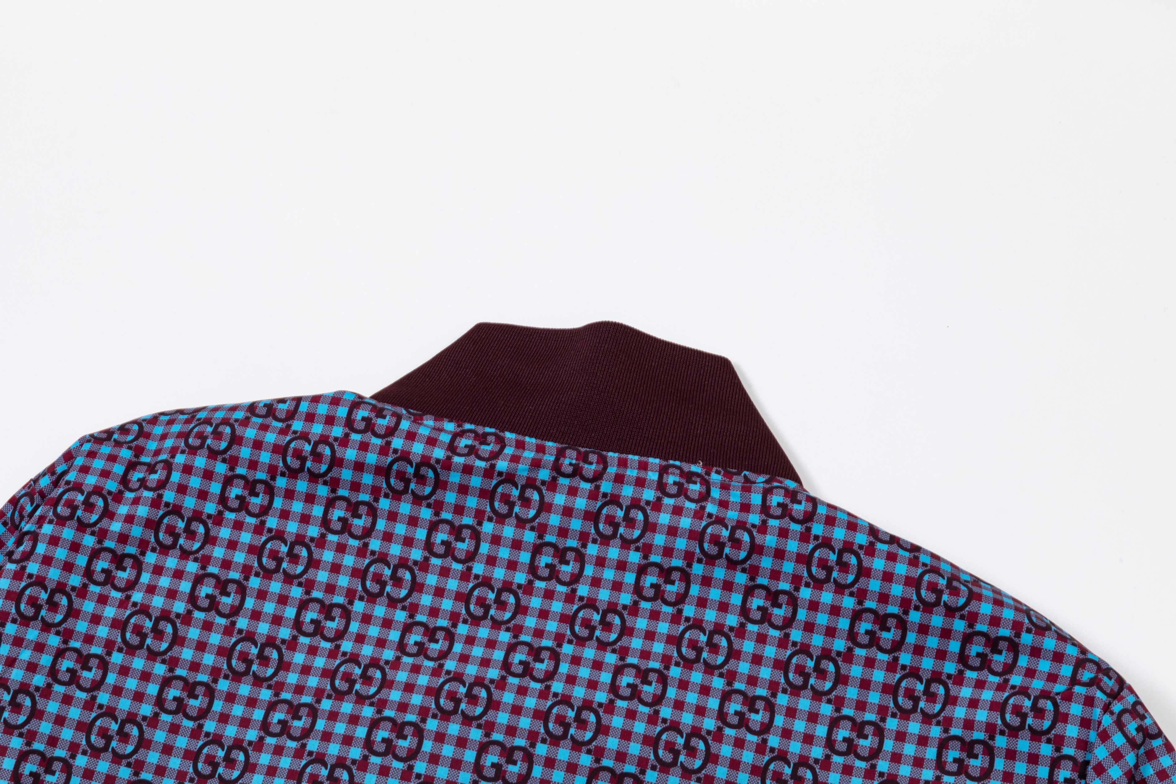 Satin jacquard baseball jacket