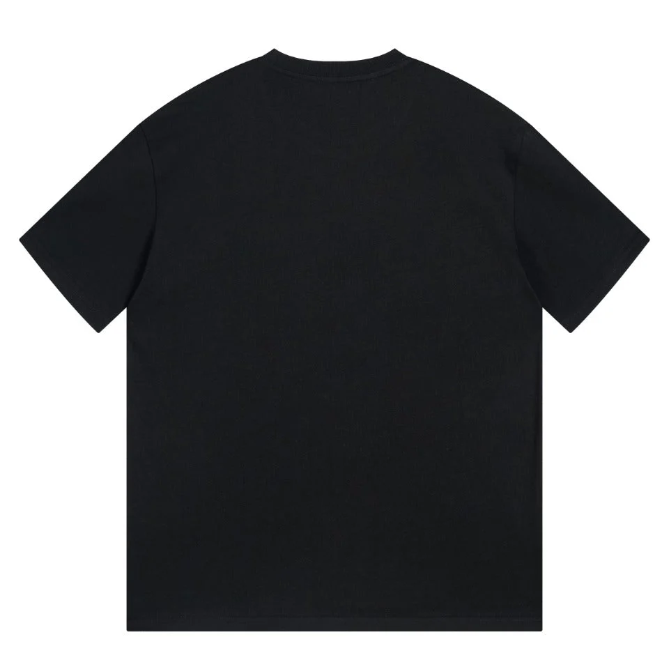 Pocket embroidery print T-shirt