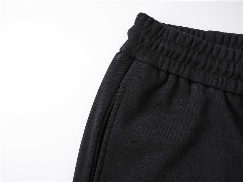 Embroidery drawstring casual trousers