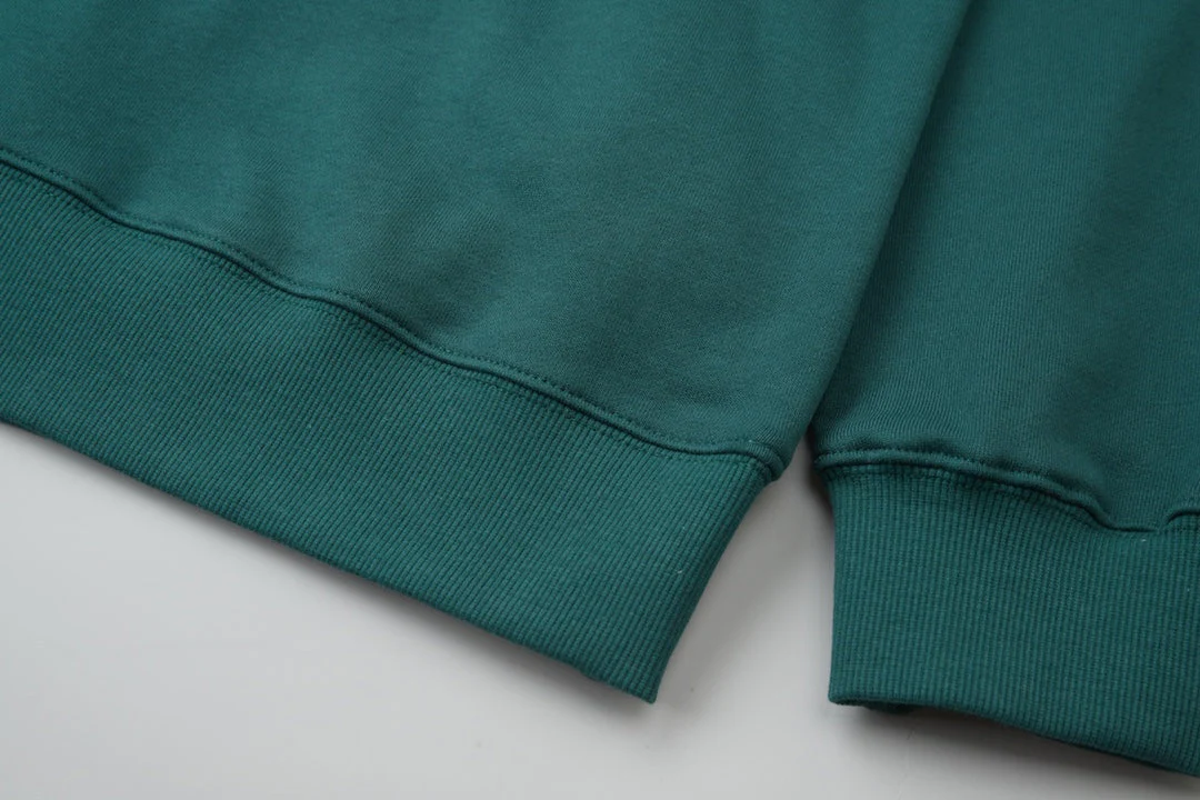 Embroidered cotton crewneck sweatshirt