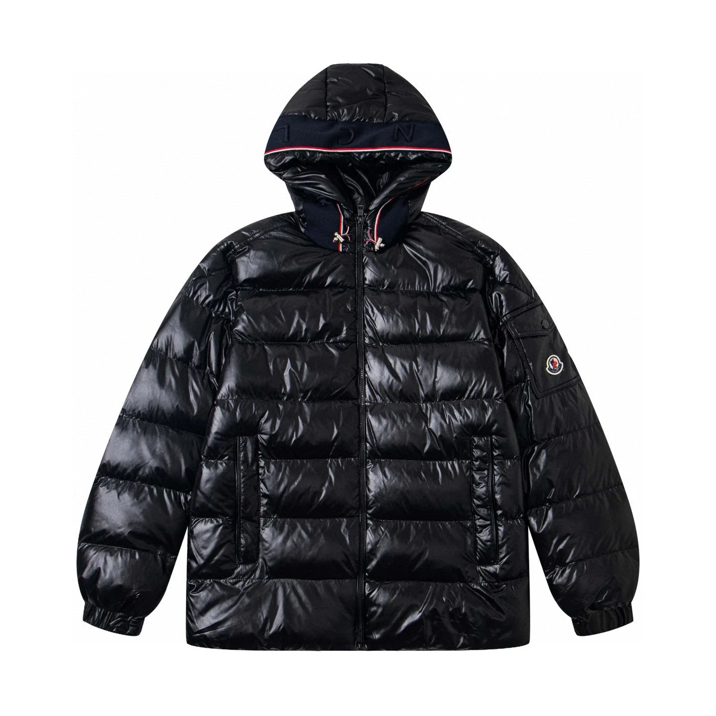 Matte hooded padded jacket