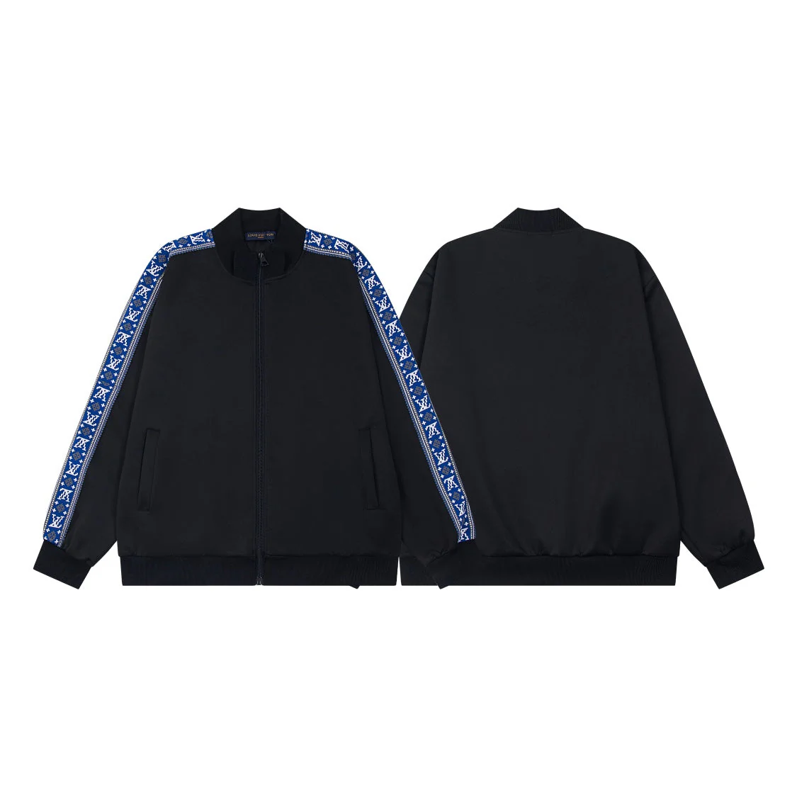 Jacquard zip-up jacket