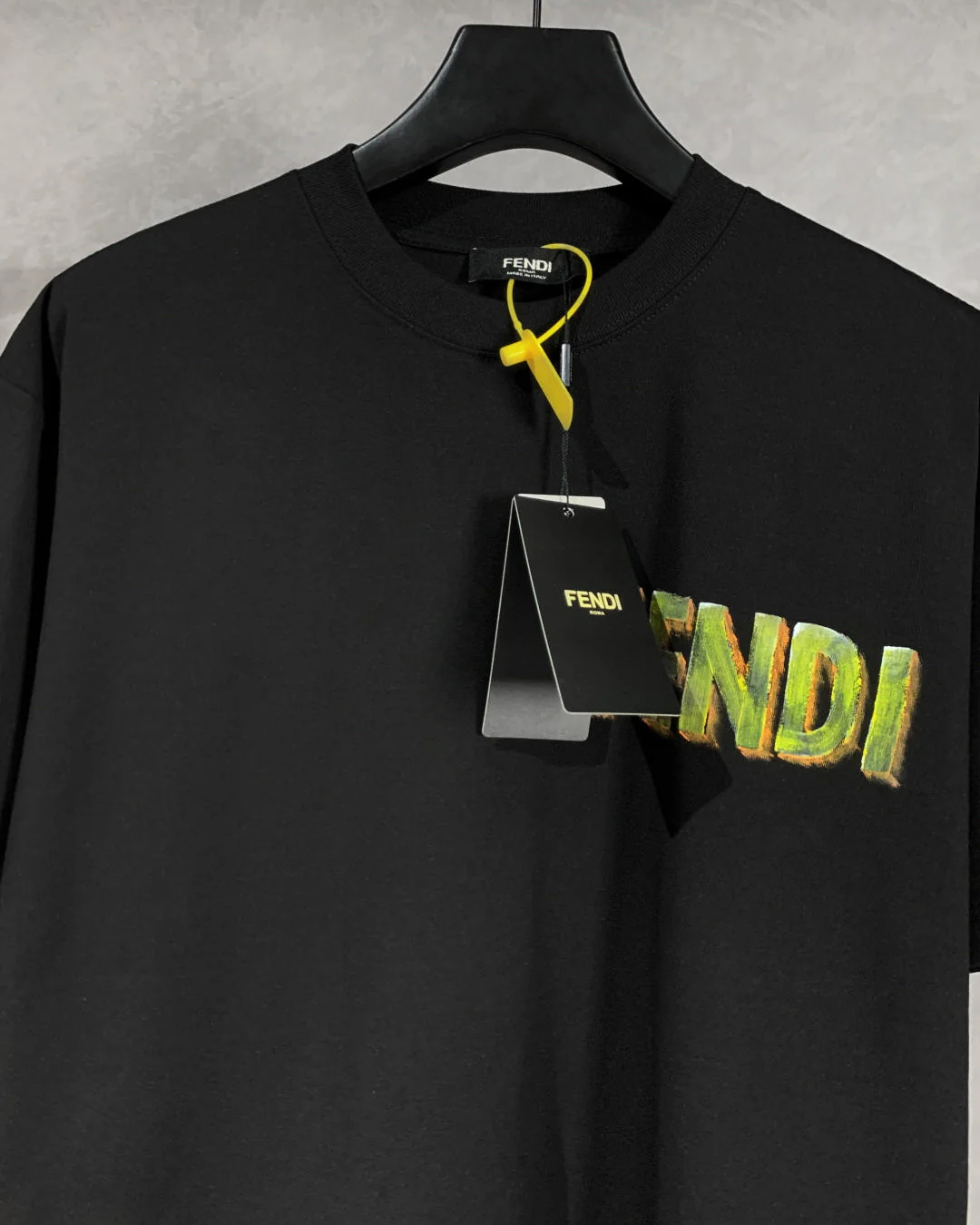 Hand-painted printed T-shirt