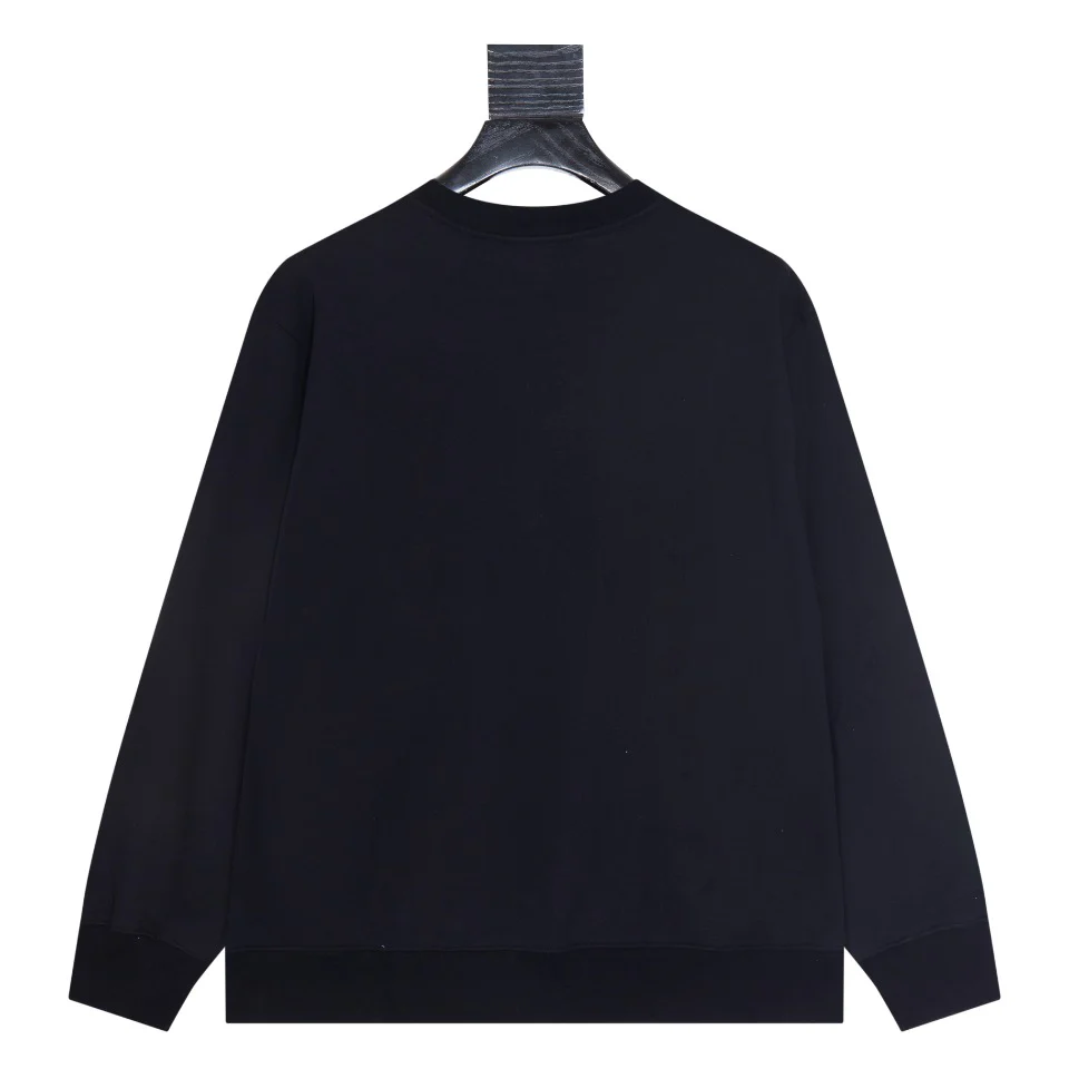 Embroidered printed cotton sweatshirt