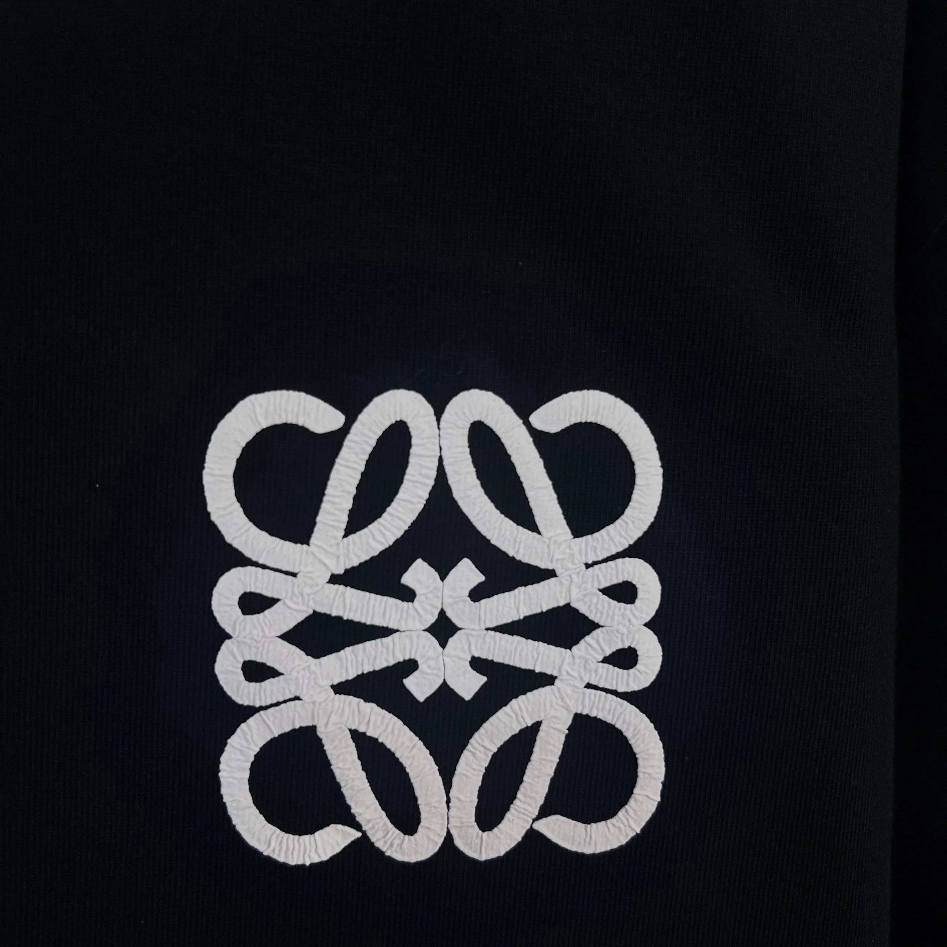 Pleated foam lettering sweatshirt