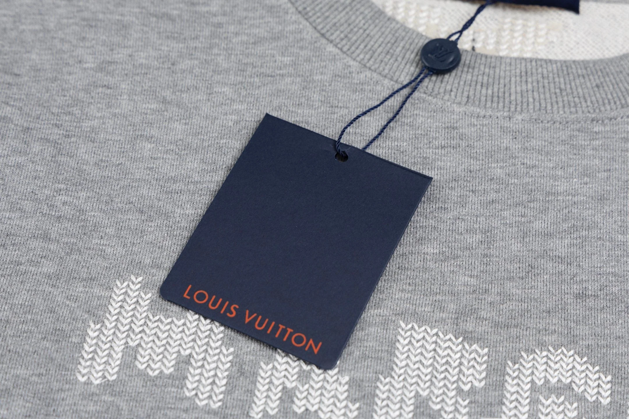 knitted embroidered sweatshirt