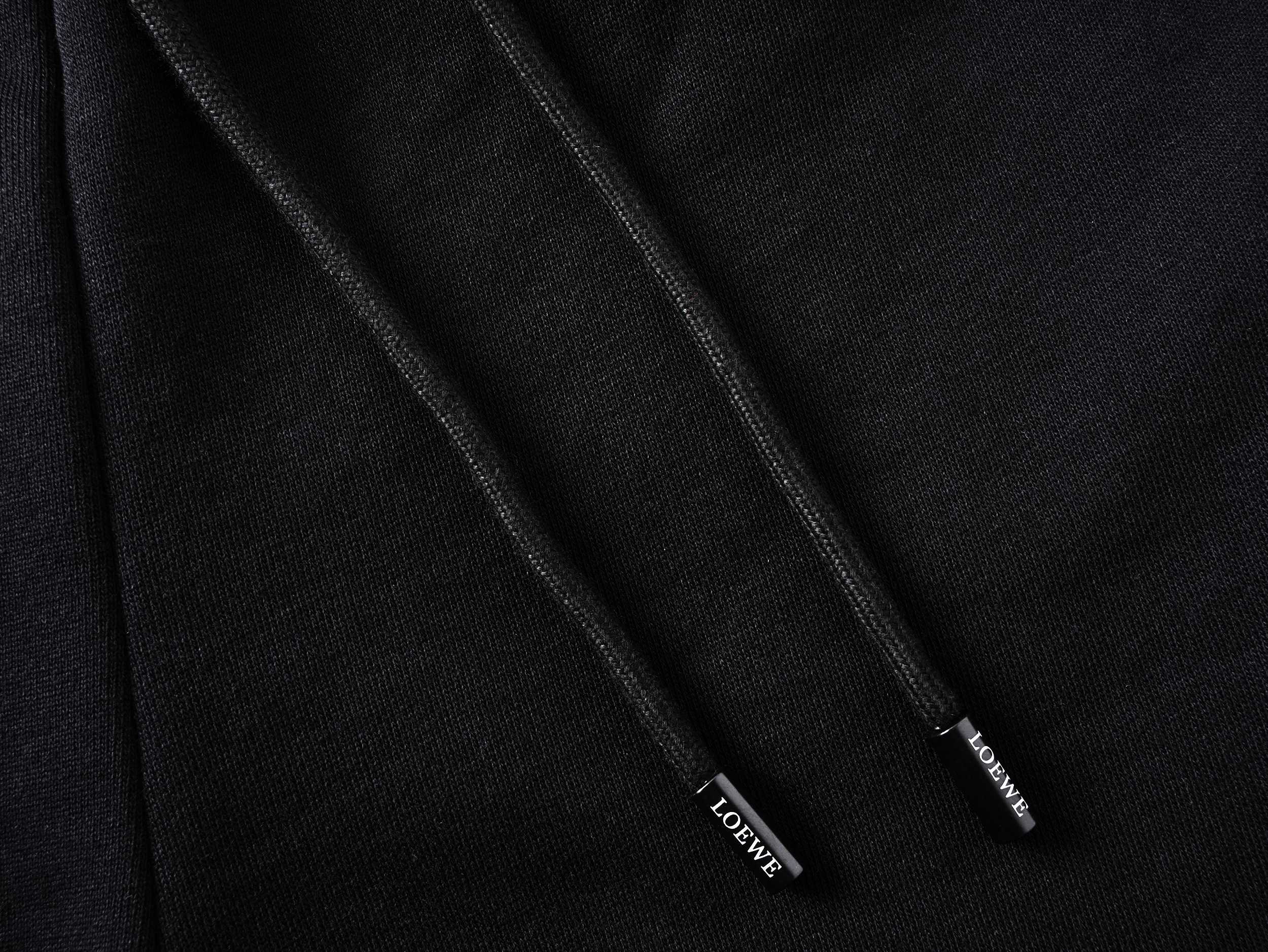 Embroidery drawstring casual trousers