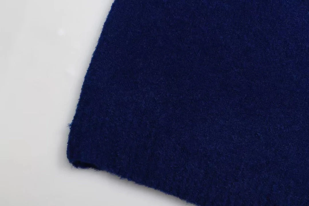 Double-faced jacquard cashmere sweatshirt