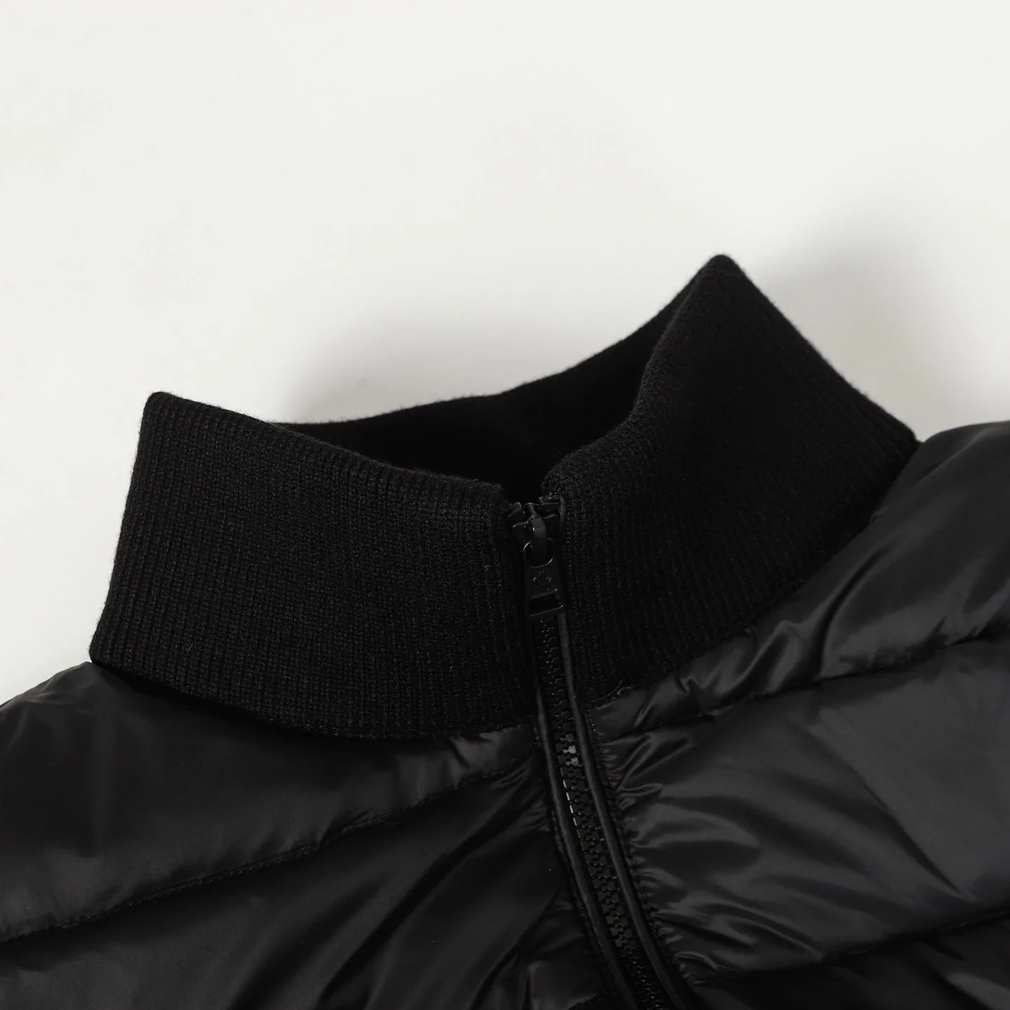 wool knitted down jacket