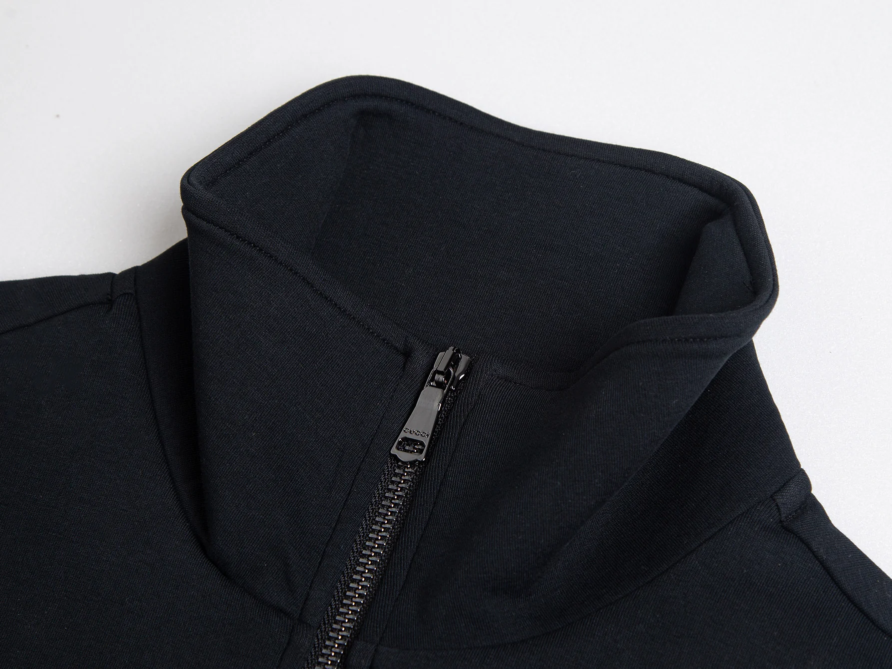 Embroidered half-zip sweatshirt