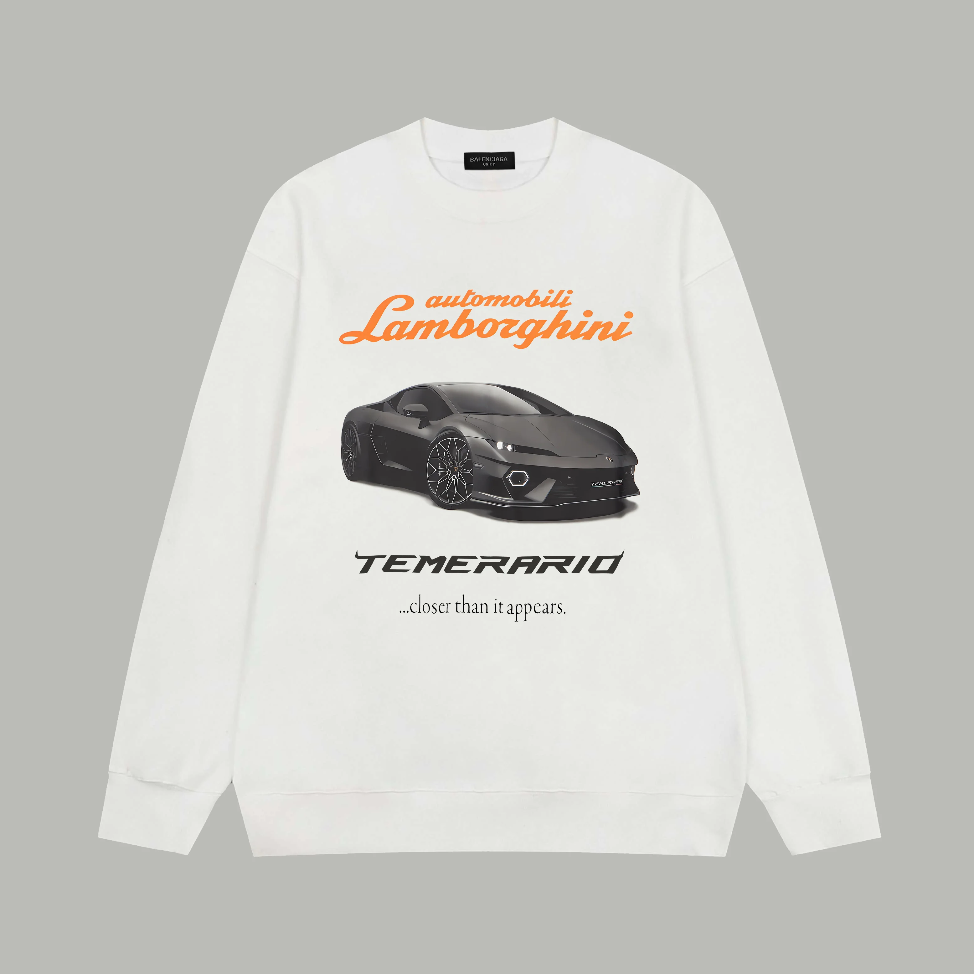 Co-branded printed sweatshirt