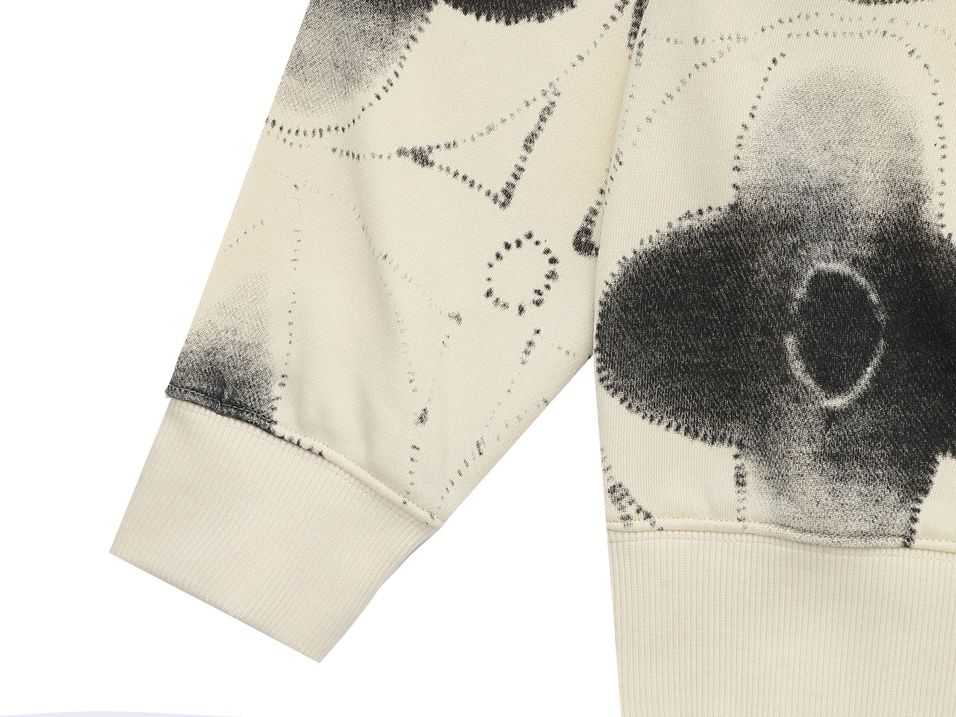 Printed crew neck cotton sweatshirt