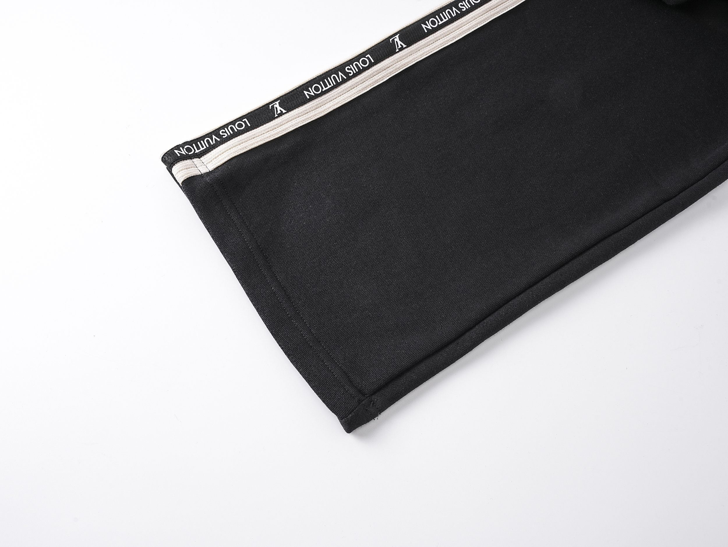 Embroidery drawstring casual trousers