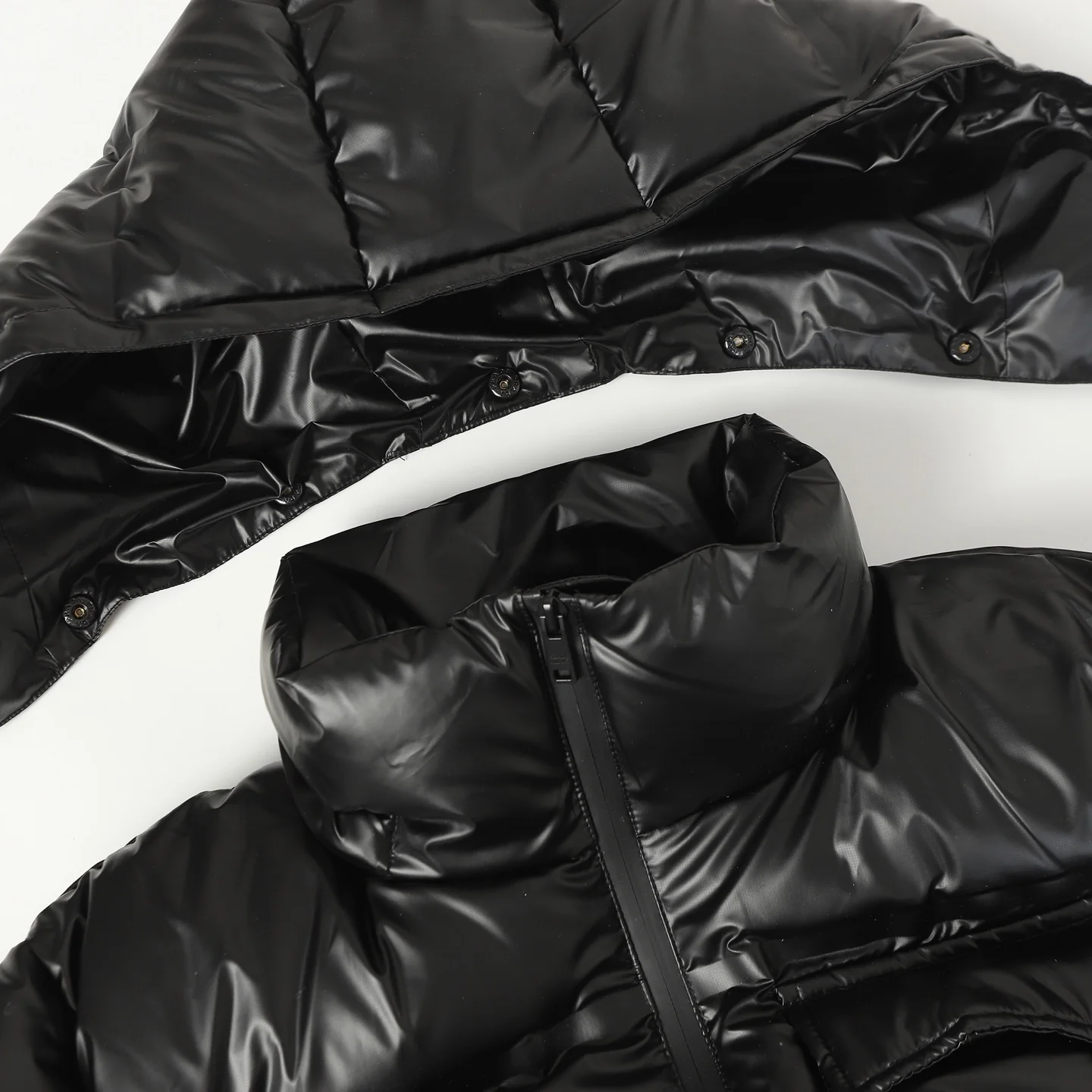 Detachable hood down jacket