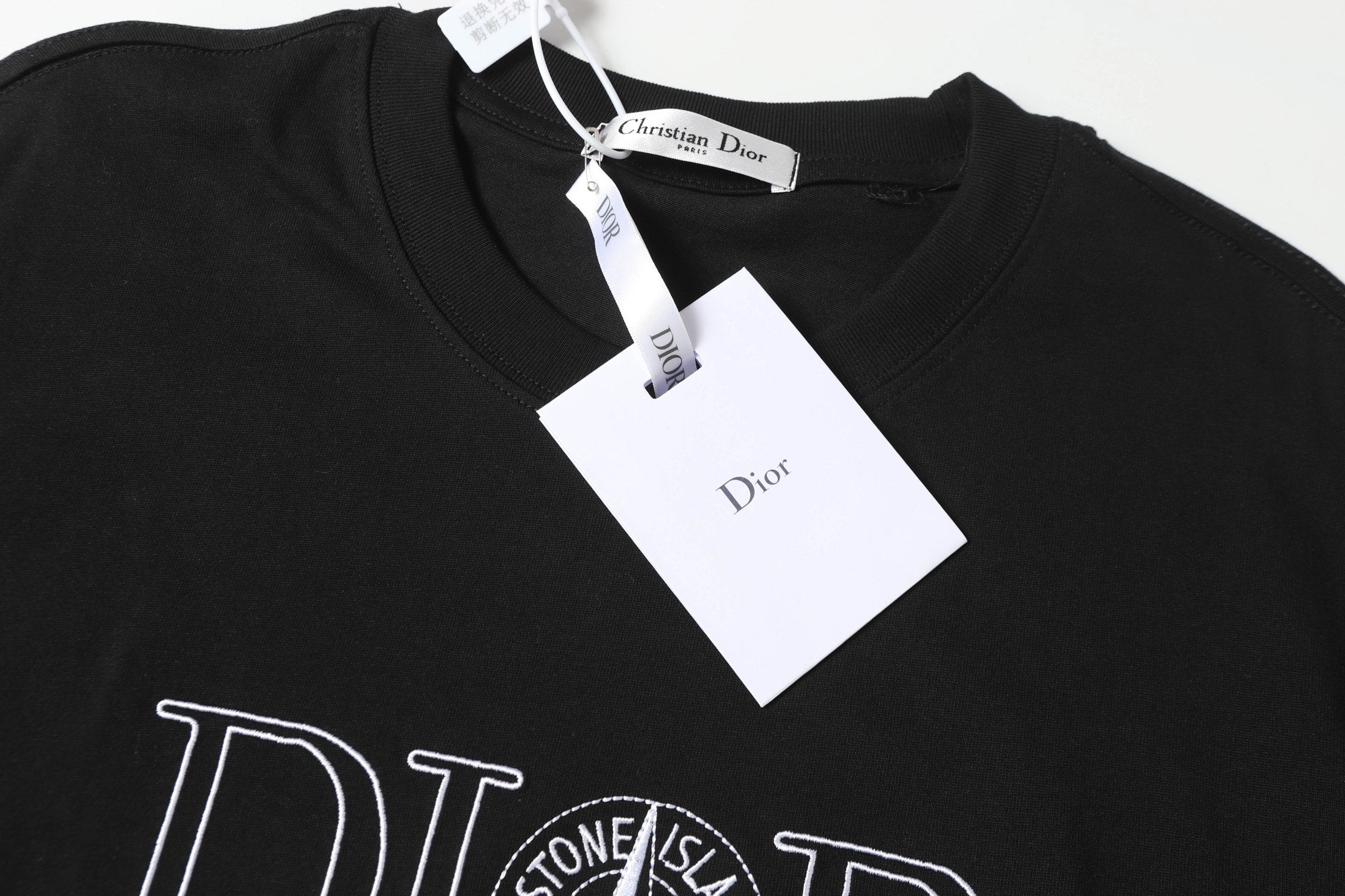 Embroidered cotton T-shirt