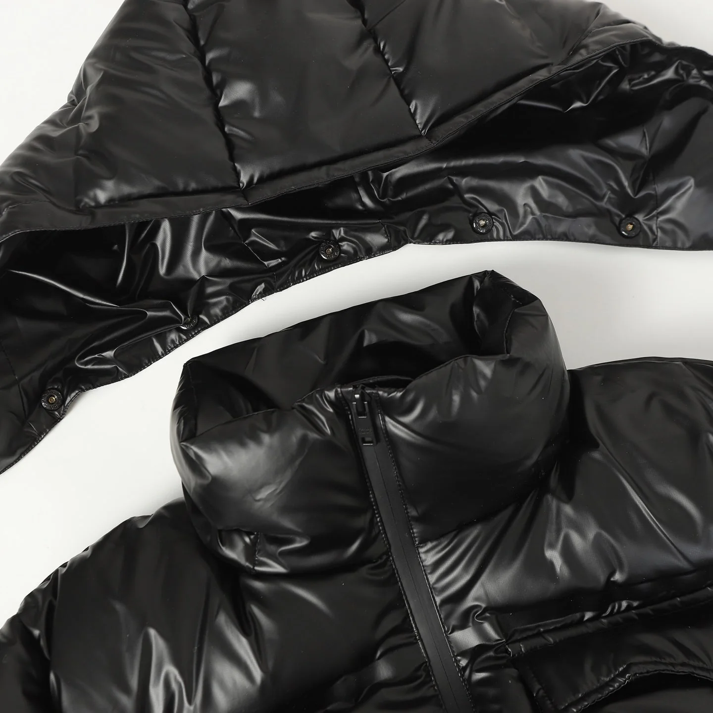 Detachable hood down jacket