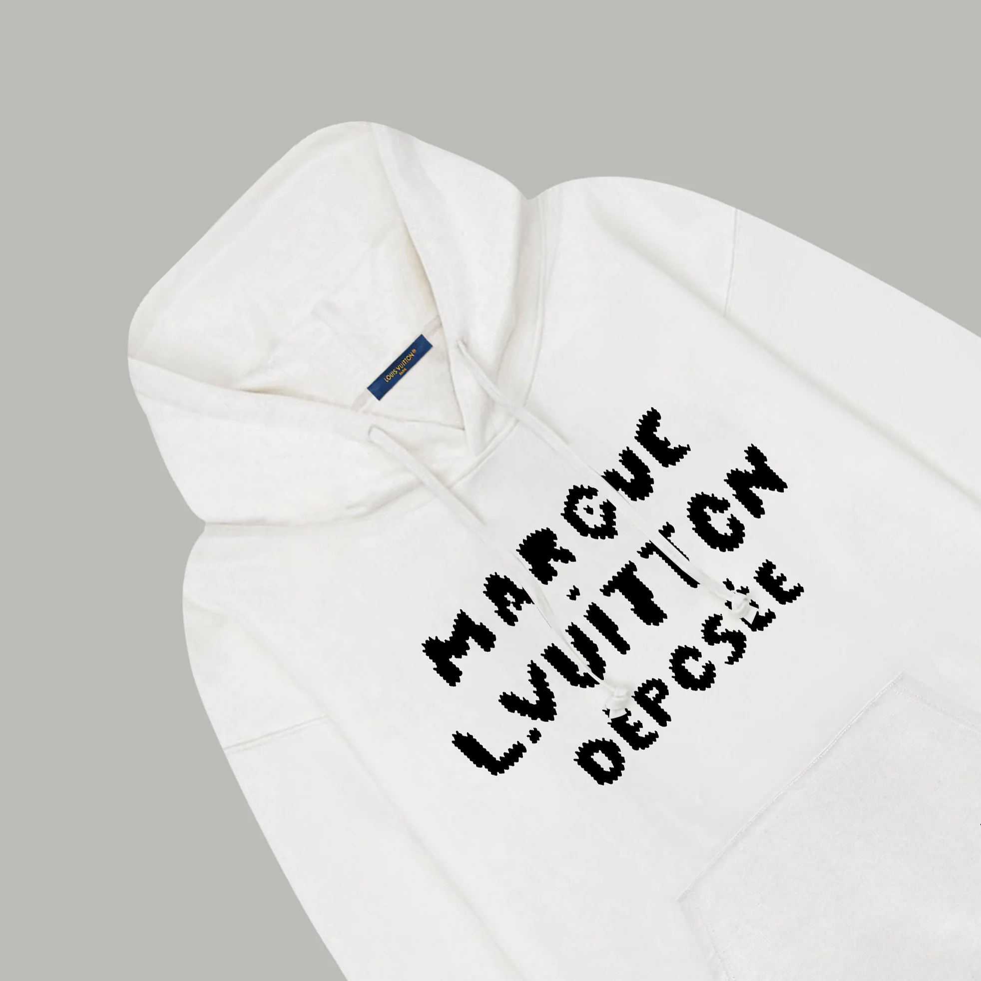 Graffiti lettering hooded sweatshirt