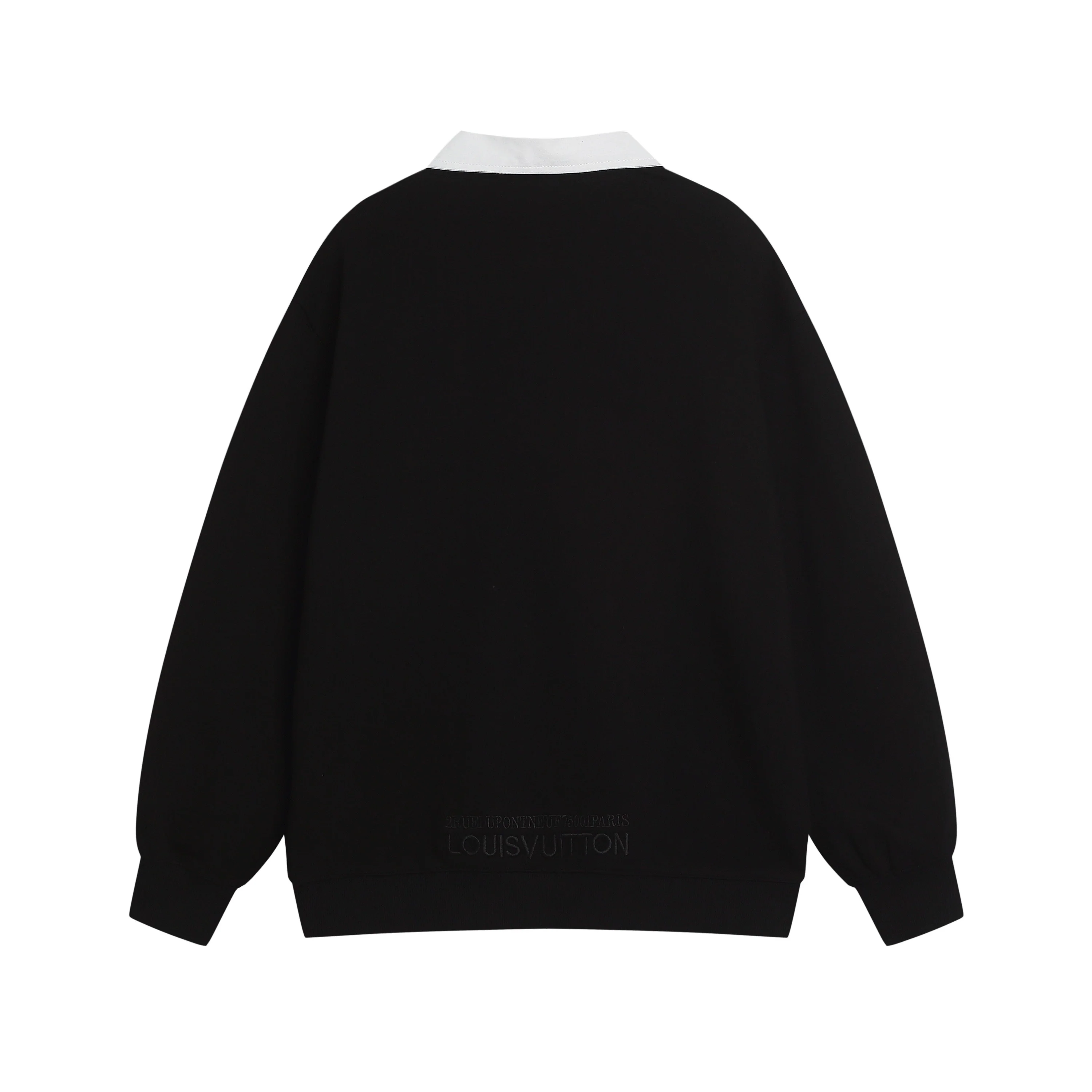Half-zip embroidered sweatshirt