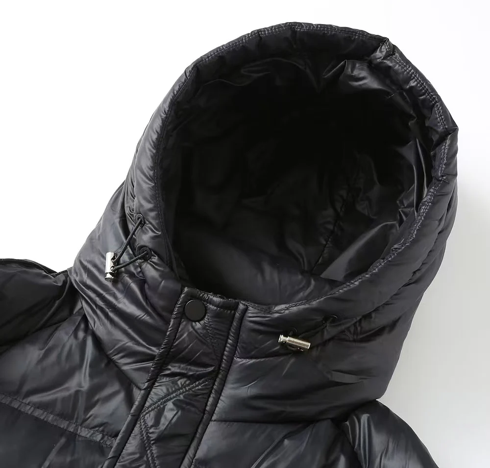 Pocket Hooded Down Jacket