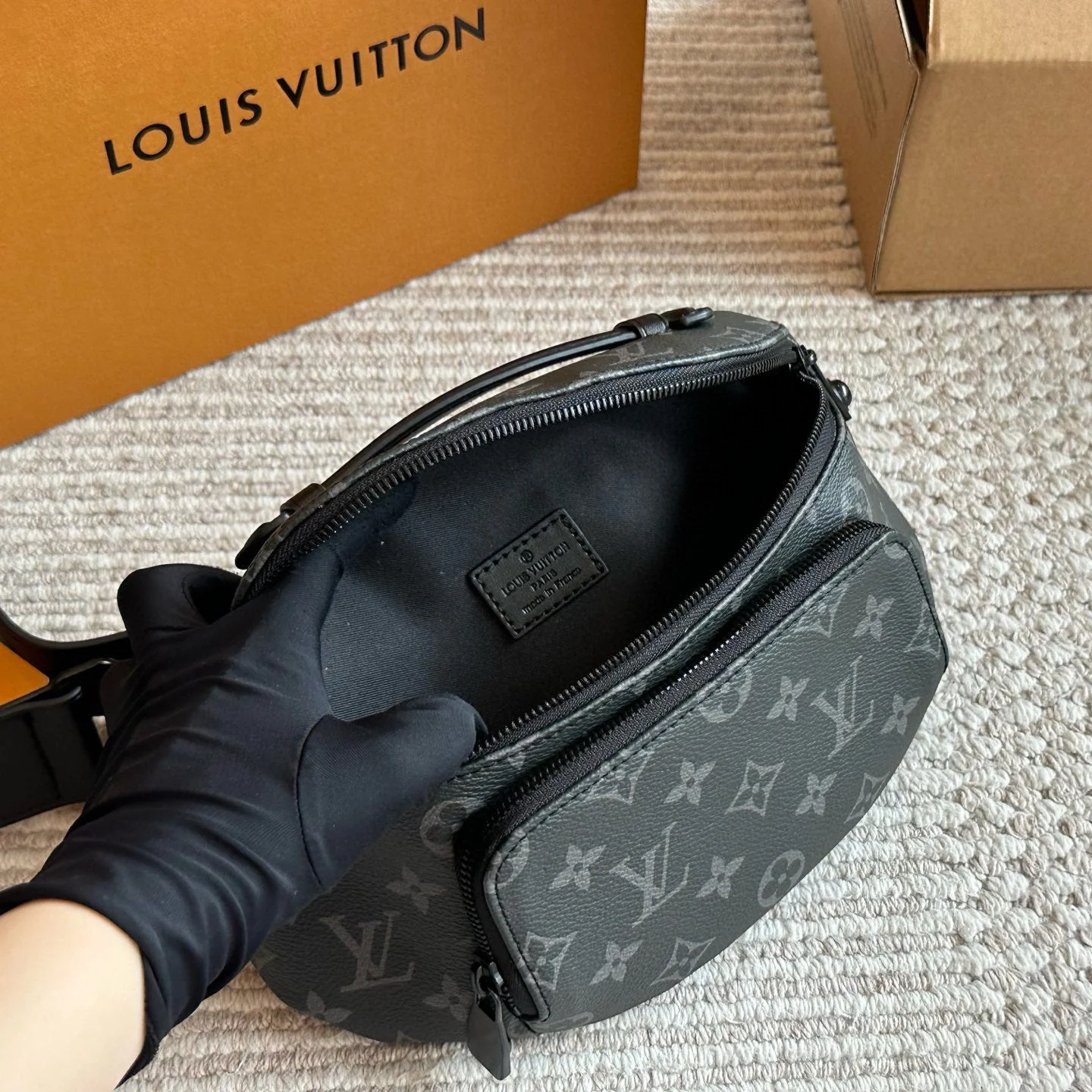 Unisex Fashion Leather waist bag