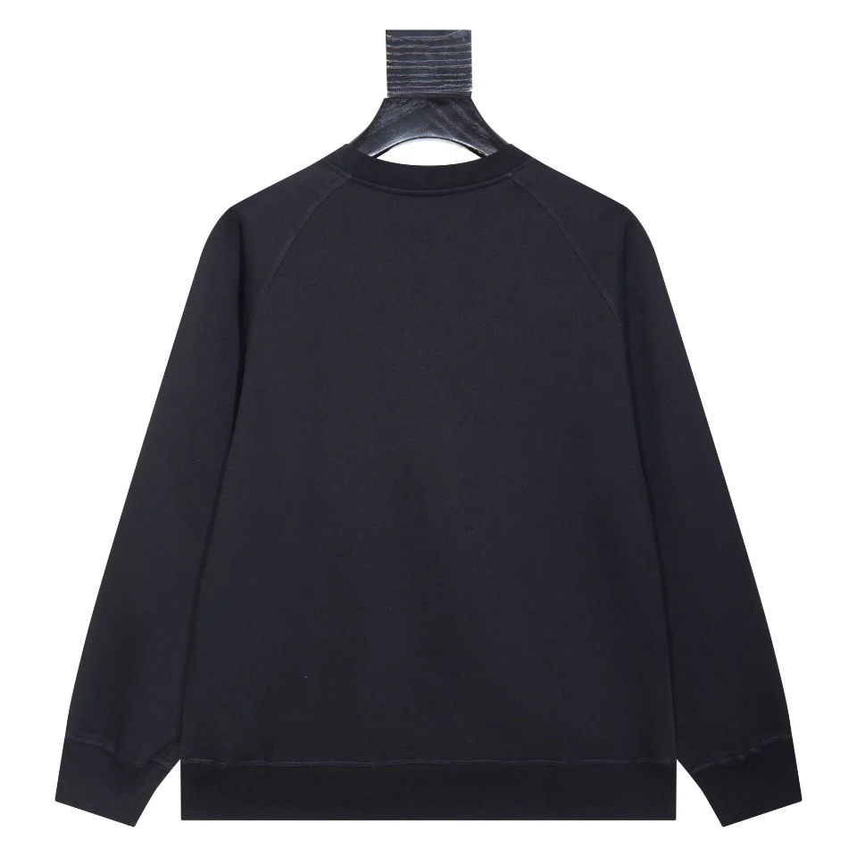 Embroidered printed cotton sweatshirt