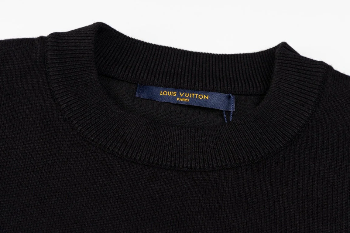 Patchwork Sleeve Full Print Sweater