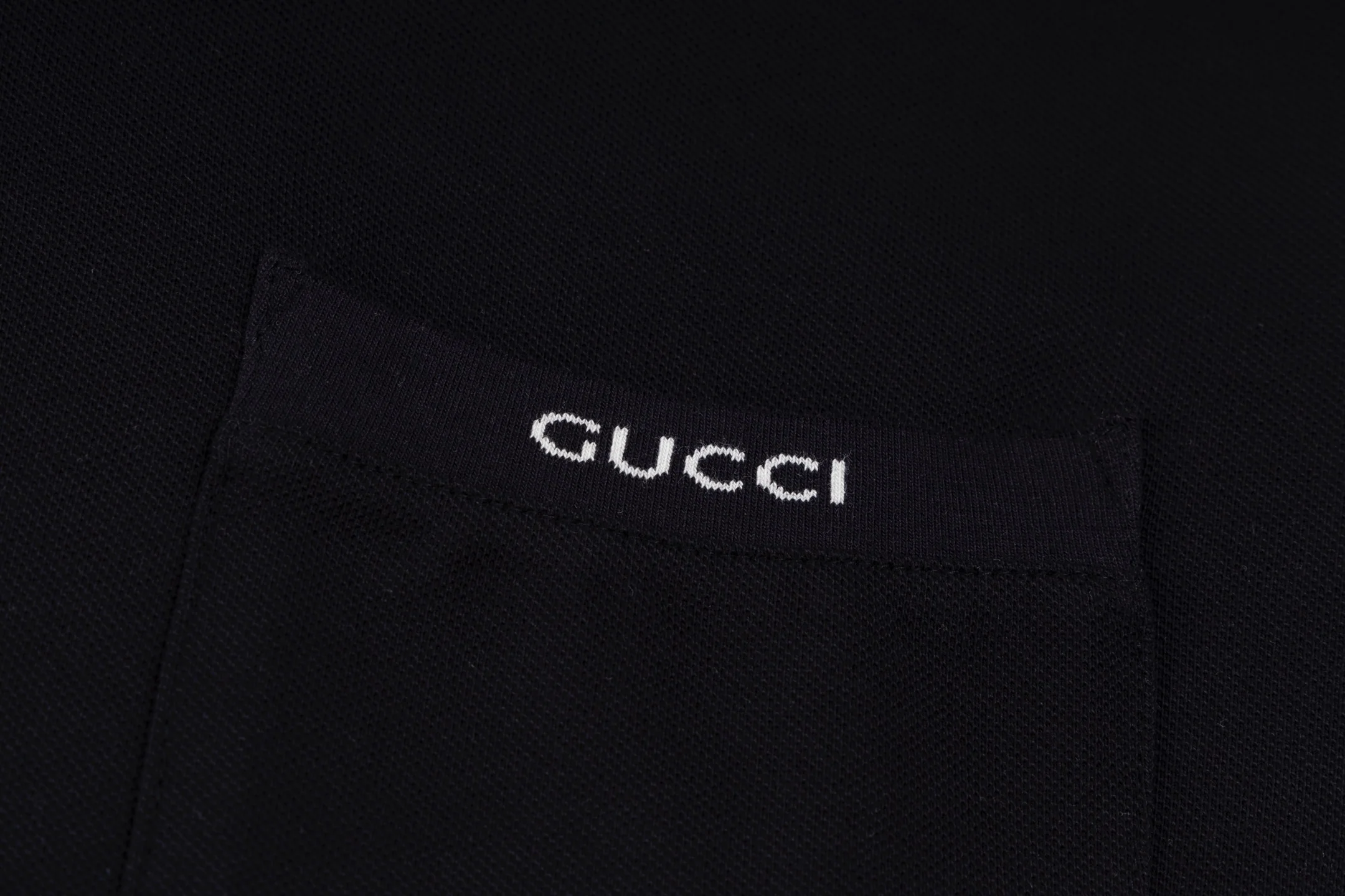 Lapel cotton polo shirt