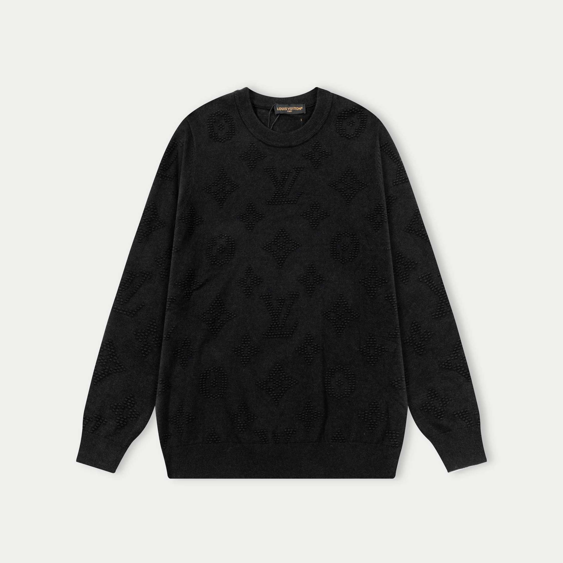 jacquard crew neck cashmere sweatshirt