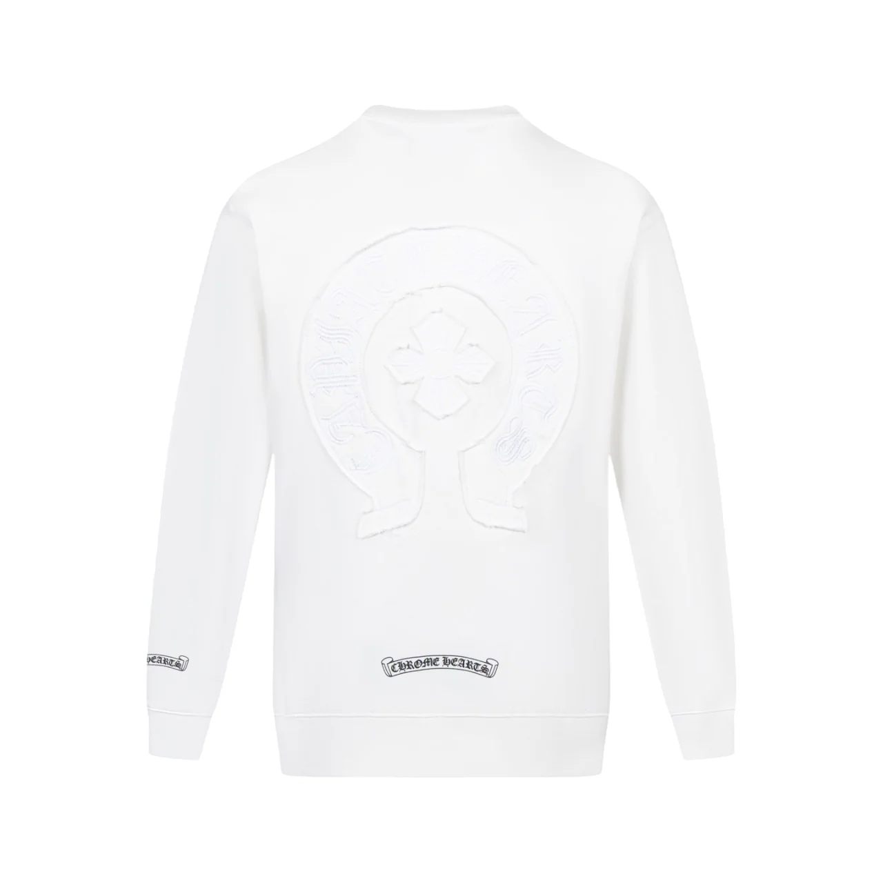 Embroidered patch sweatshirt