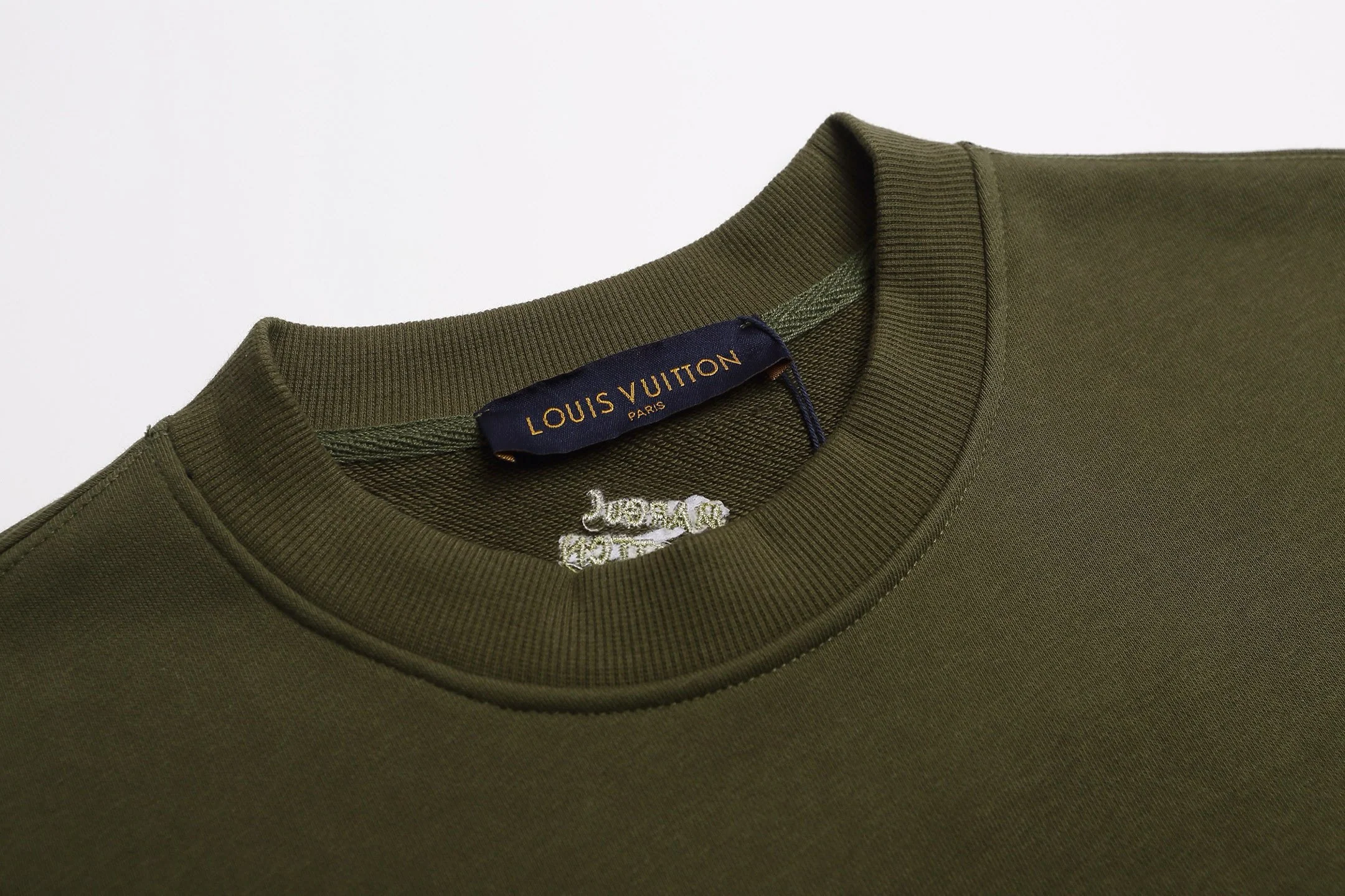 Nail embroidered cotton sweatshirt