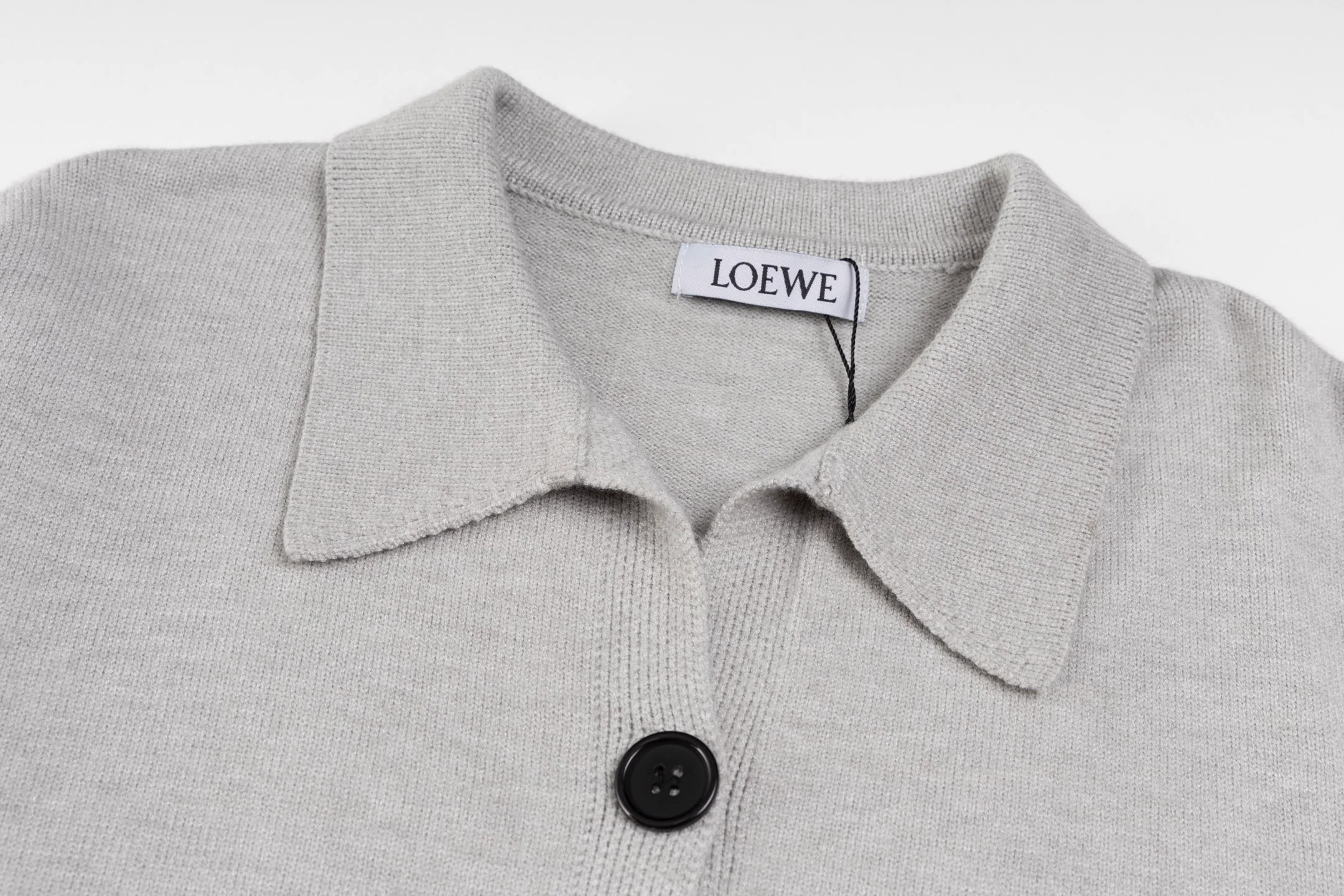 Lapel knitted sweater cardigan