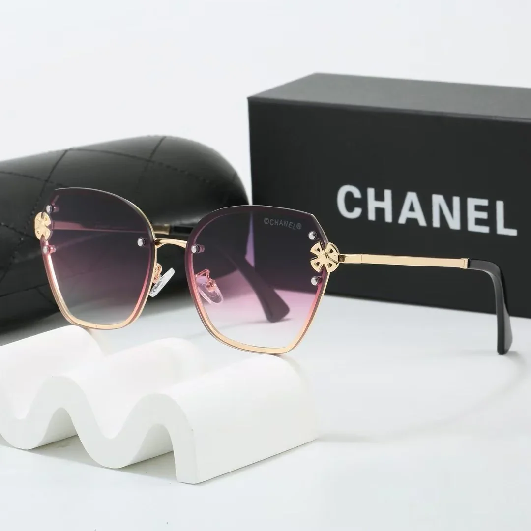 7 colors frameless metal thin lens sunglasses